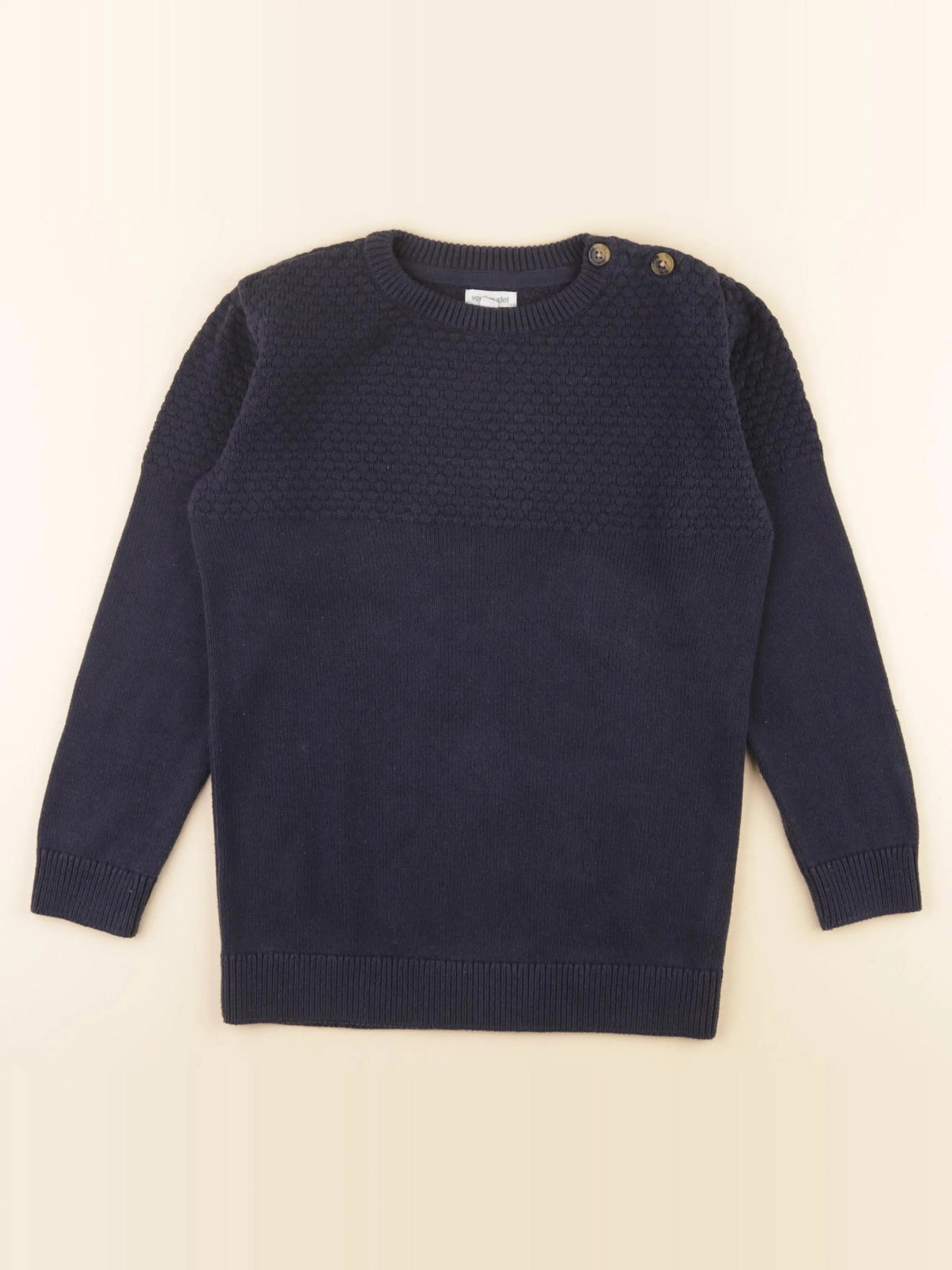 Vertbaudet - pull bleu - 10 ans