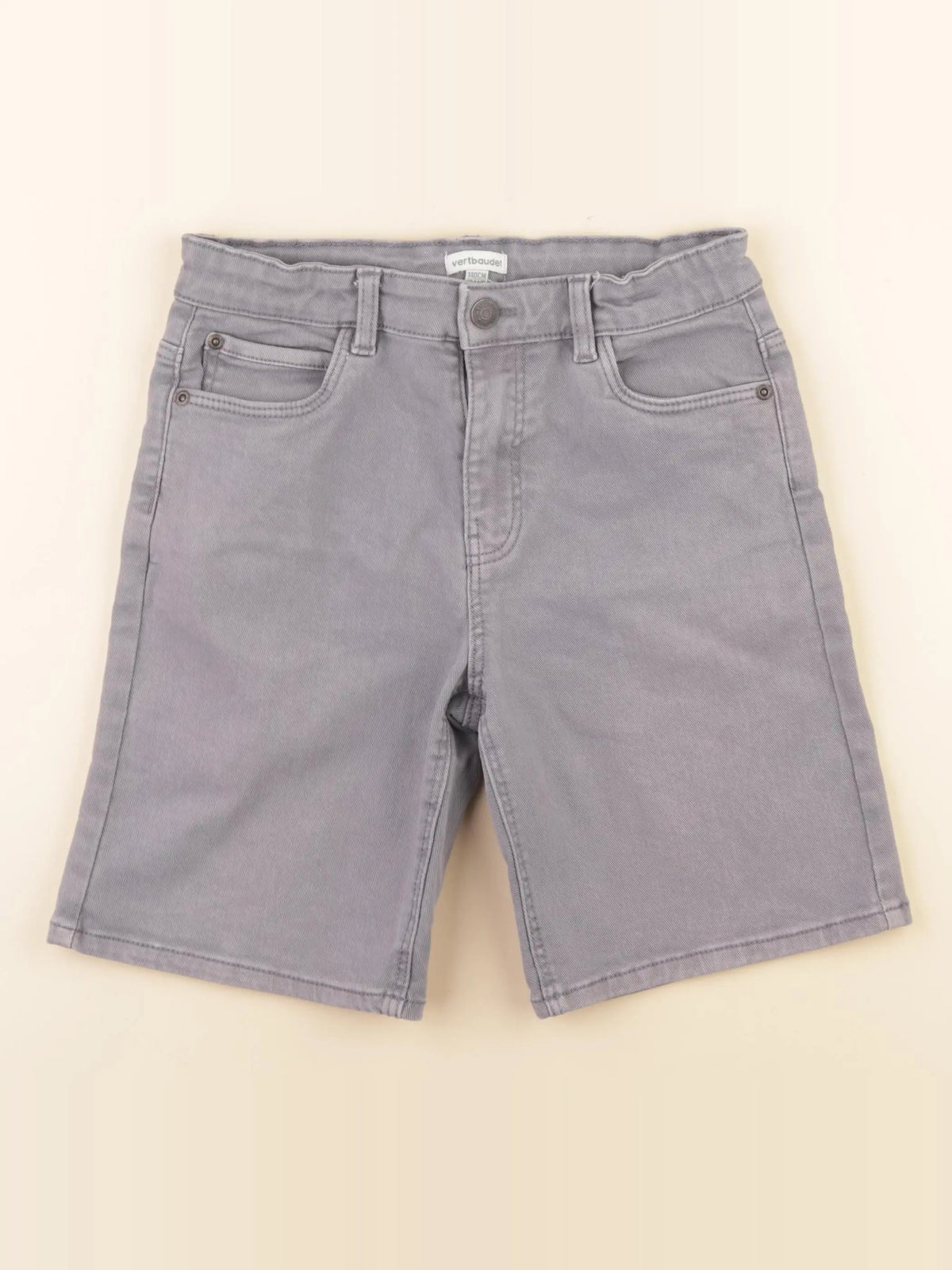 Vertbaudet - short gris - 10 ans