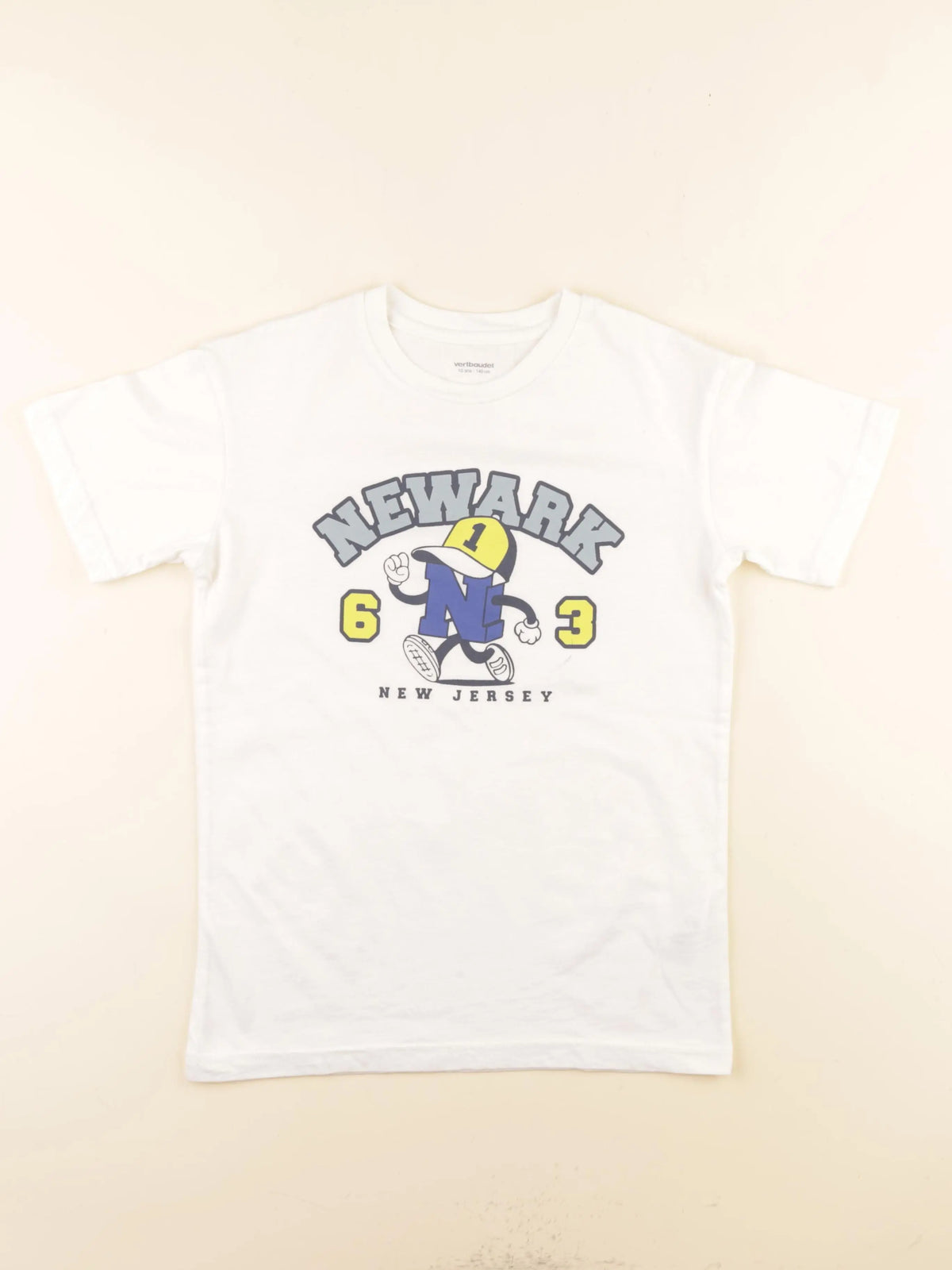 Vertbaudet - tee-shirt beige - 10 ans