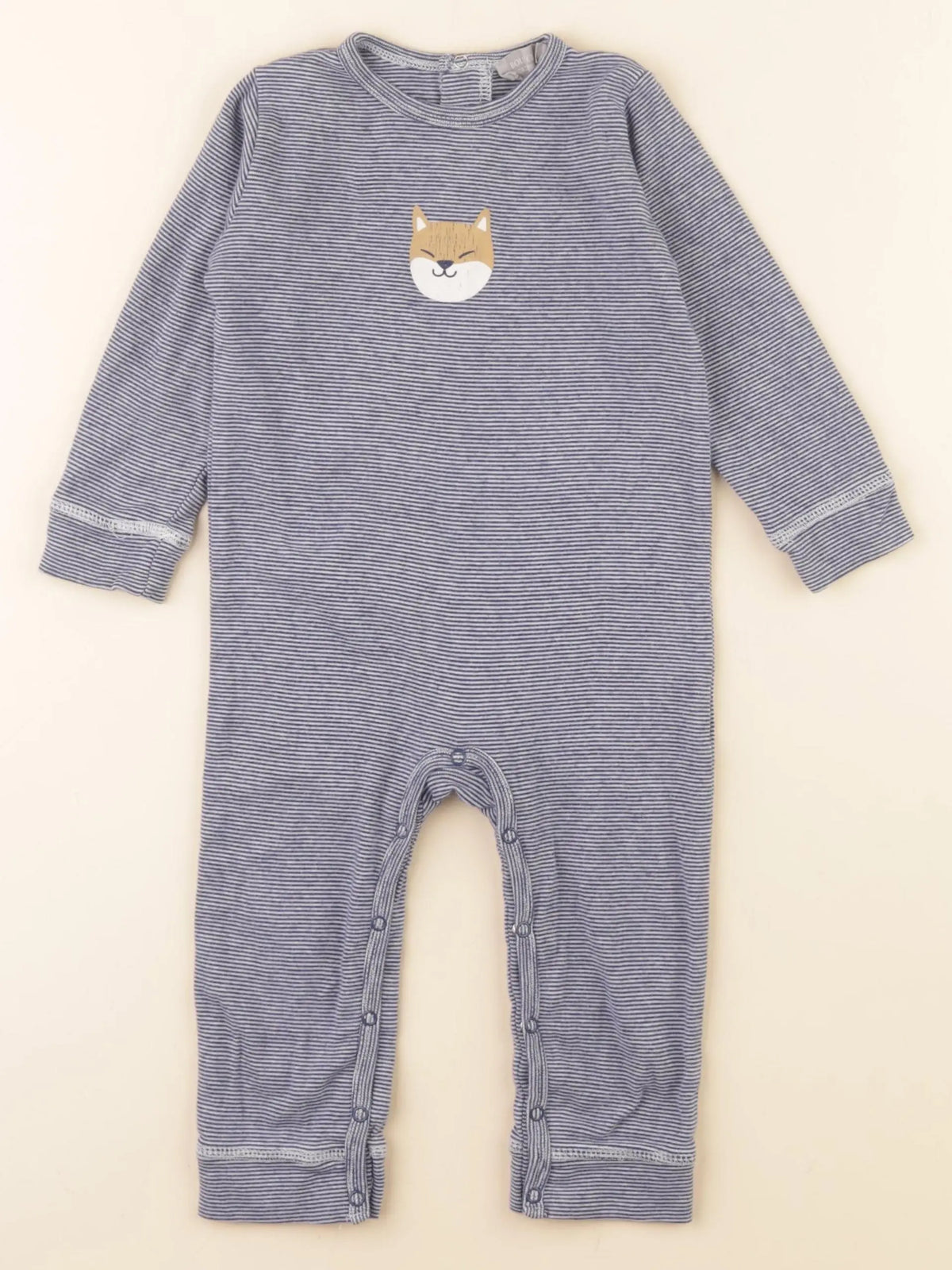 Boutchou - pyjama coton bleu - 18 mois