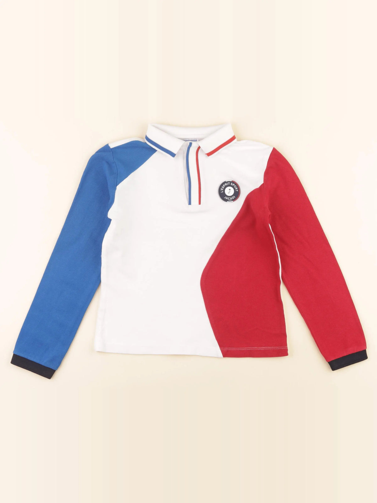 Jacadi - polo rouge, bleu - 6 ans