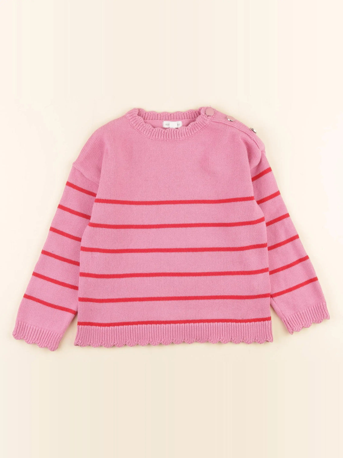 Vertbaudet - pull rose - 5 ans