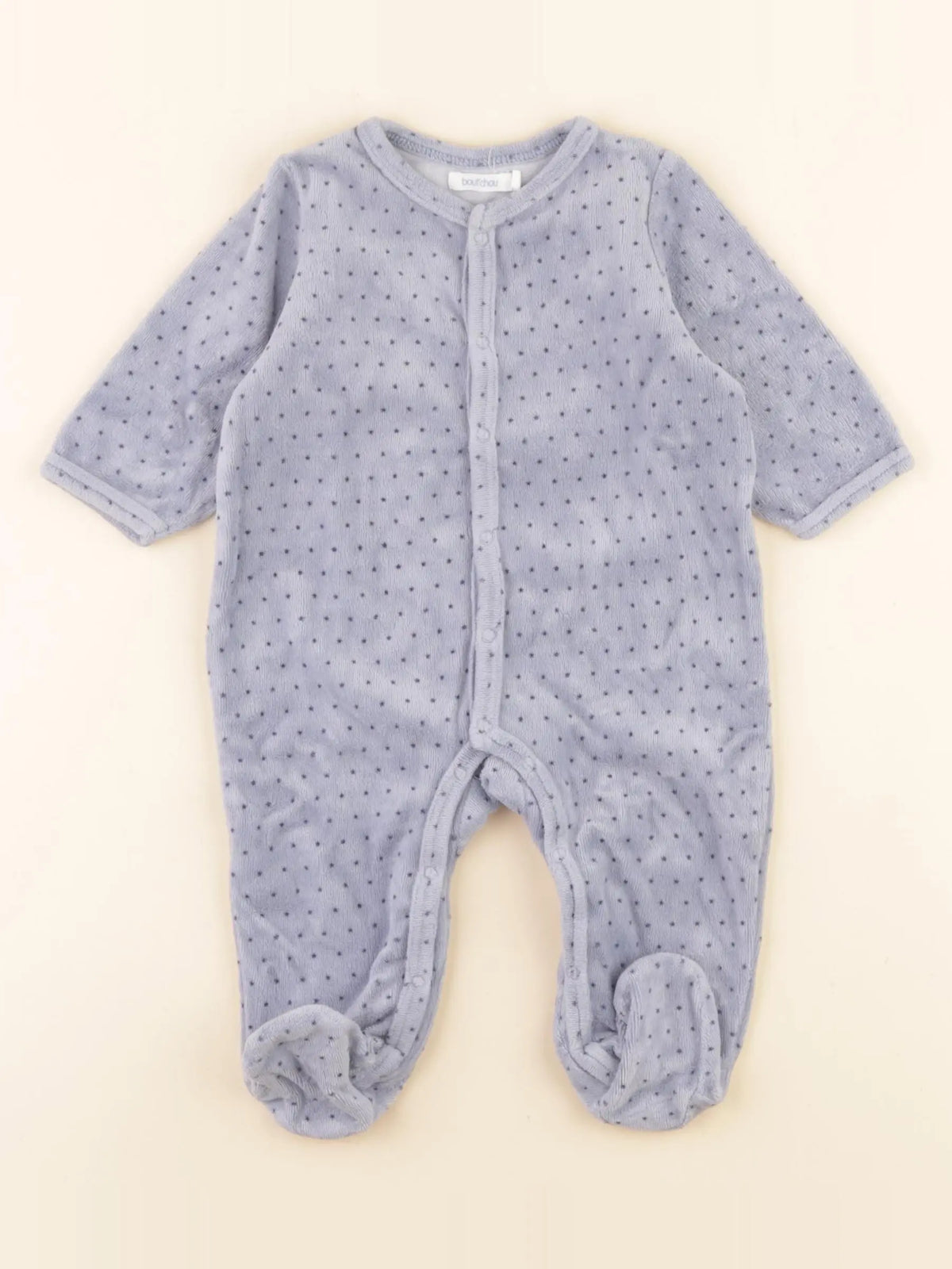 Boutchou - pyjama velours bleu - 3 mois