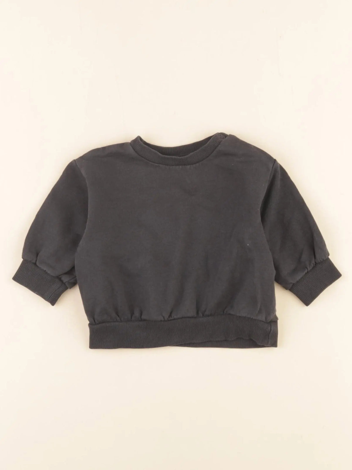 H&M - sweat gris - 2/4 mois