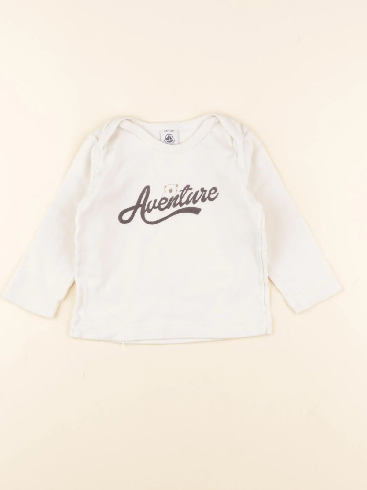 Petit Bateau - maillot de corps blanc - 12 mois