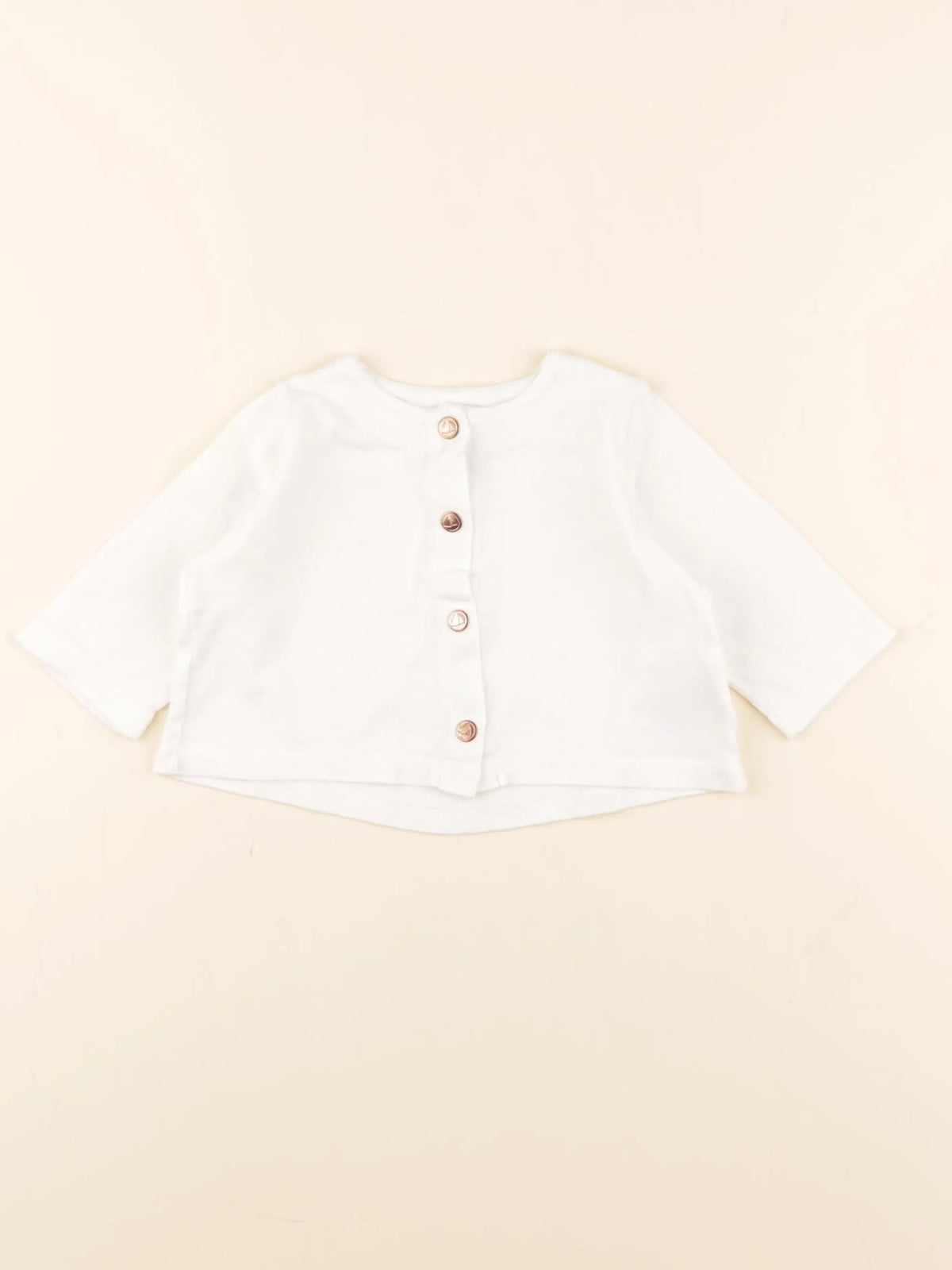 Petit Bateau - tee-shirt blanc - 3 mois