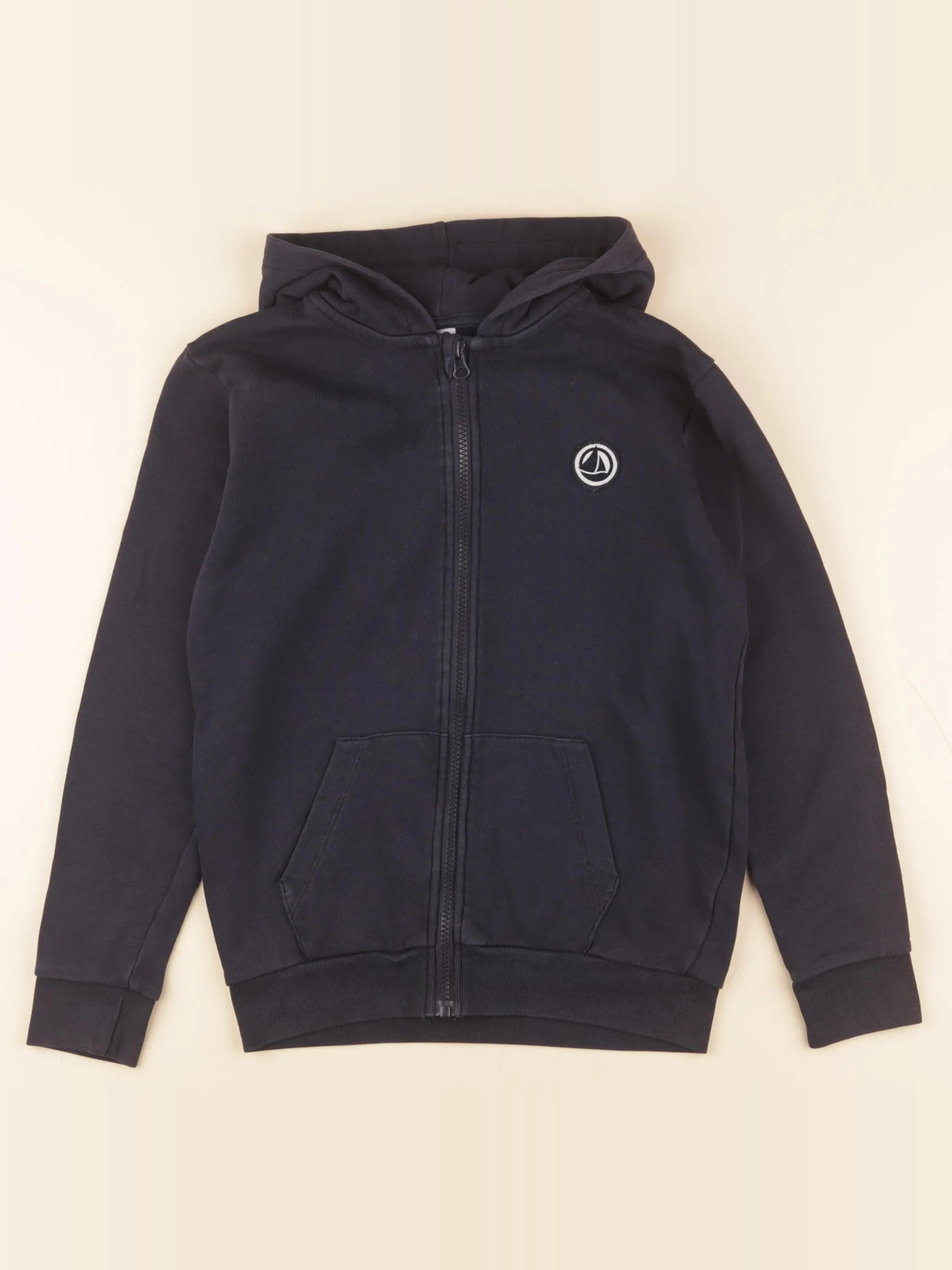 Petit Bateau - sweat bleu - 10 ans
