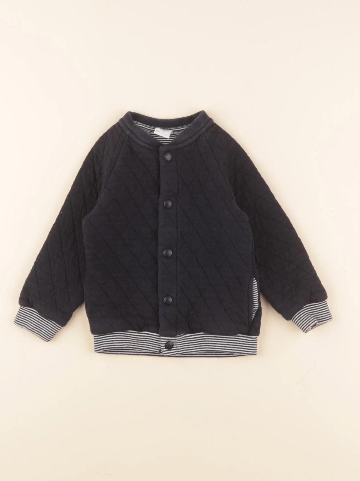Petit Bateau - sweat bleu - 24 mois