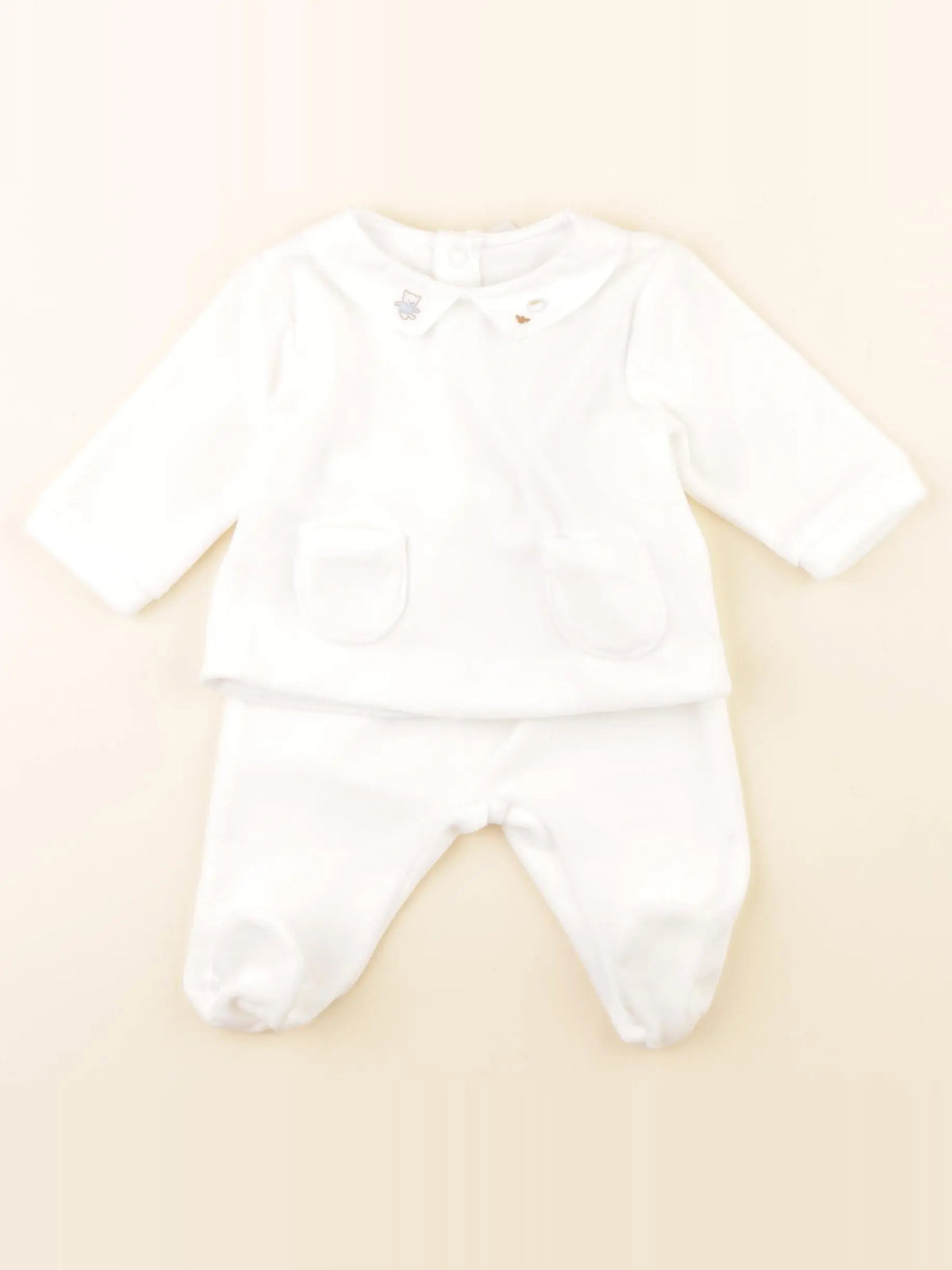 Jacadi - pyjama velours beige - 3 mois