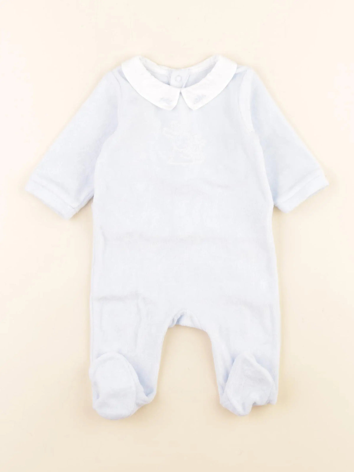 Jacadi - pyjama velours bleu - 3 mois