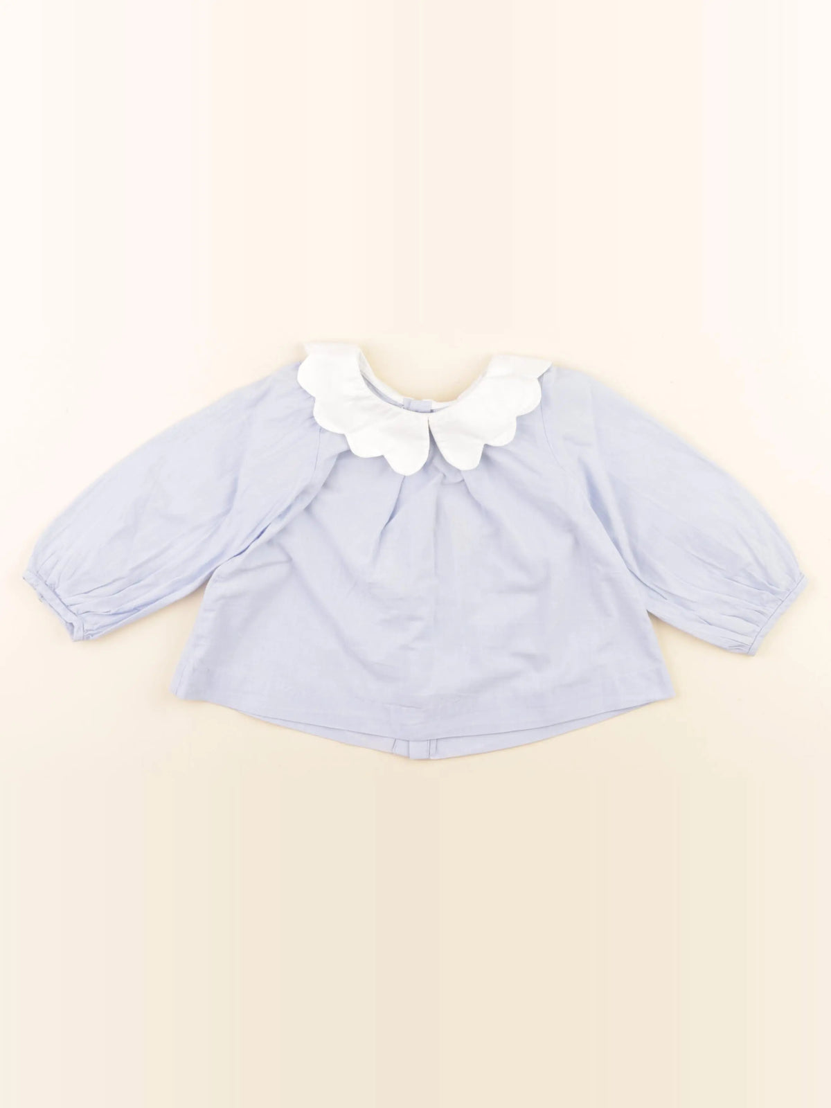 Jacadi - blouse bleu, blanc - 18 mois