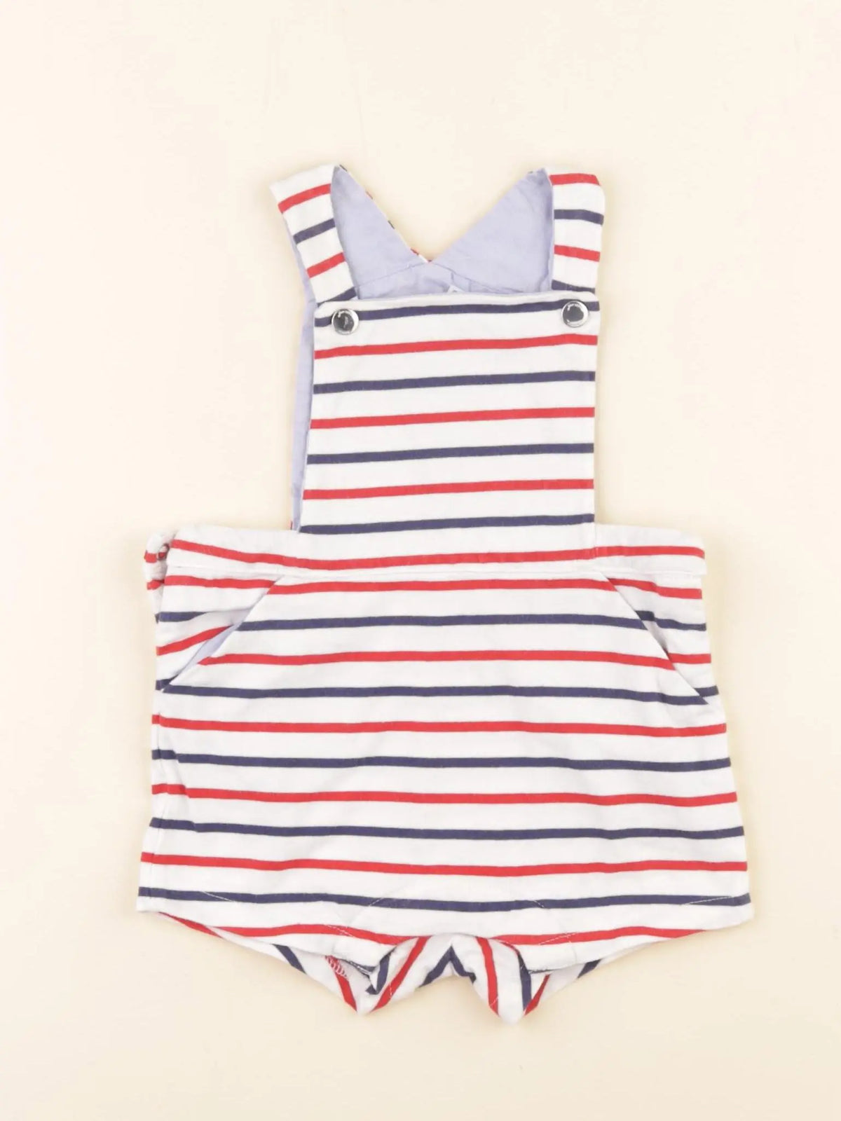 Jacadi - combinaison blanc, bleu, rouge - 6 mois