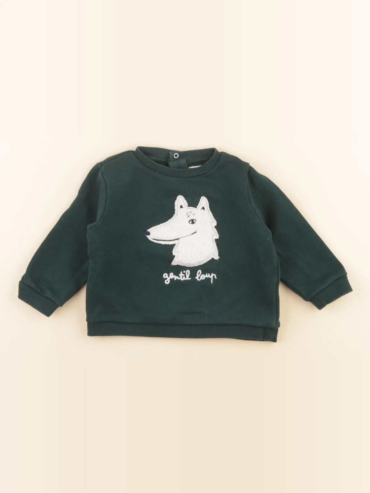 Boutchou - sweat vert - 18 mois