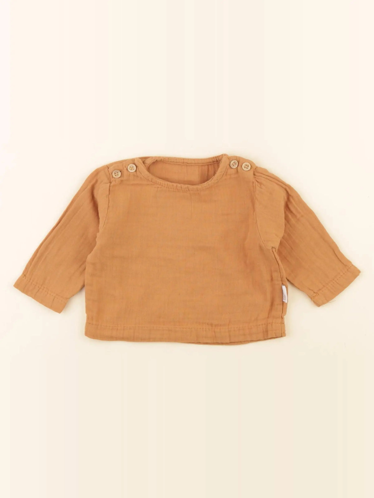 Poudre Organic - tee-shirt marron - 1 mois