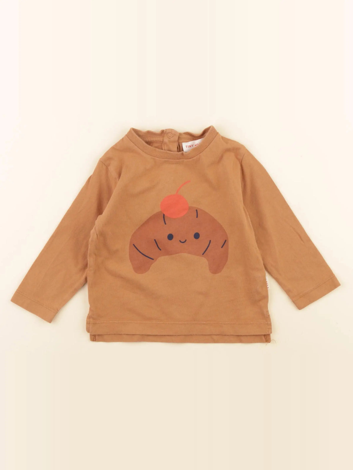 Monoprix - tee-shirt marron - 12/18 mois