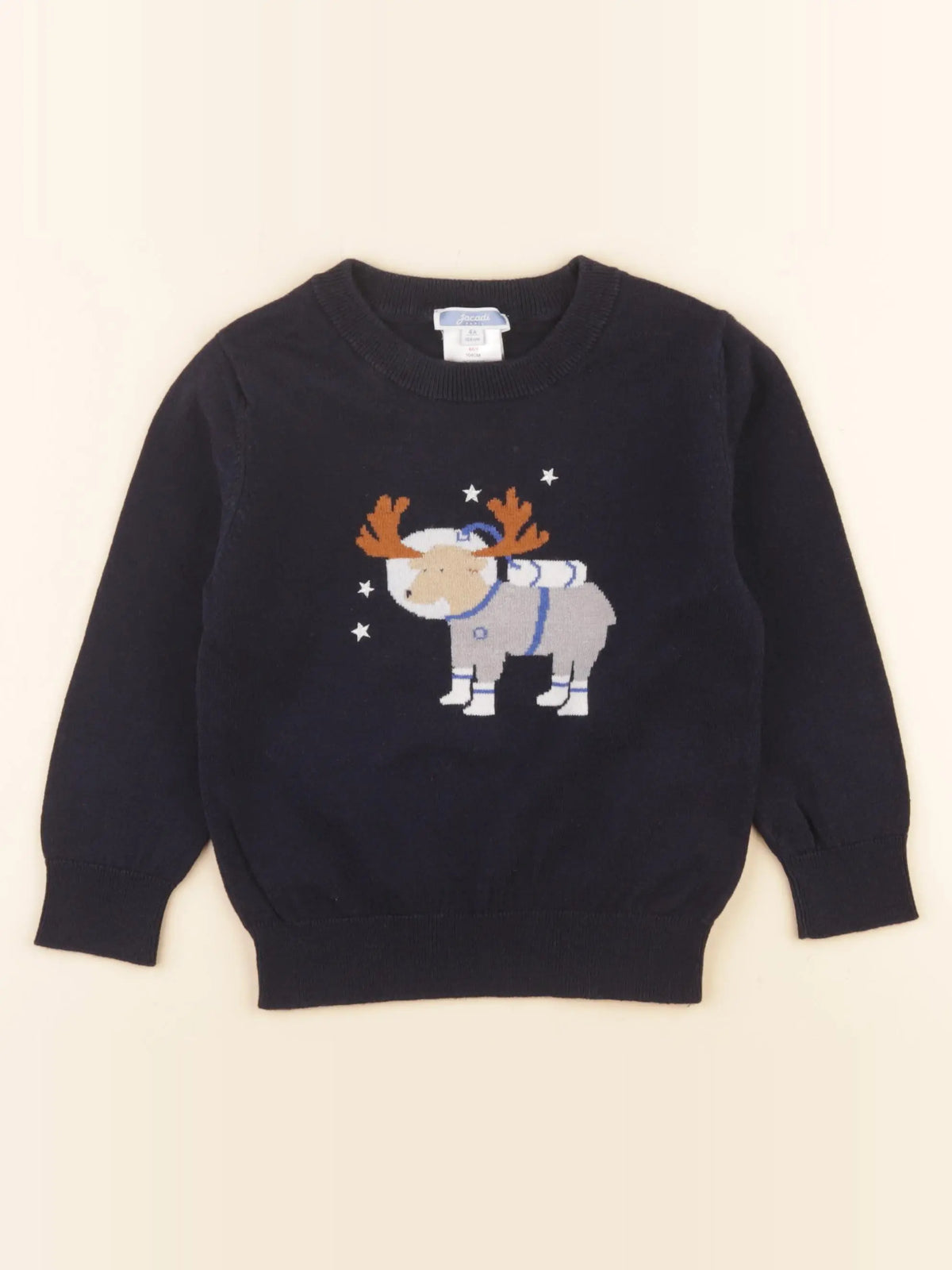 Jacadi - pull bleu - 4 ans