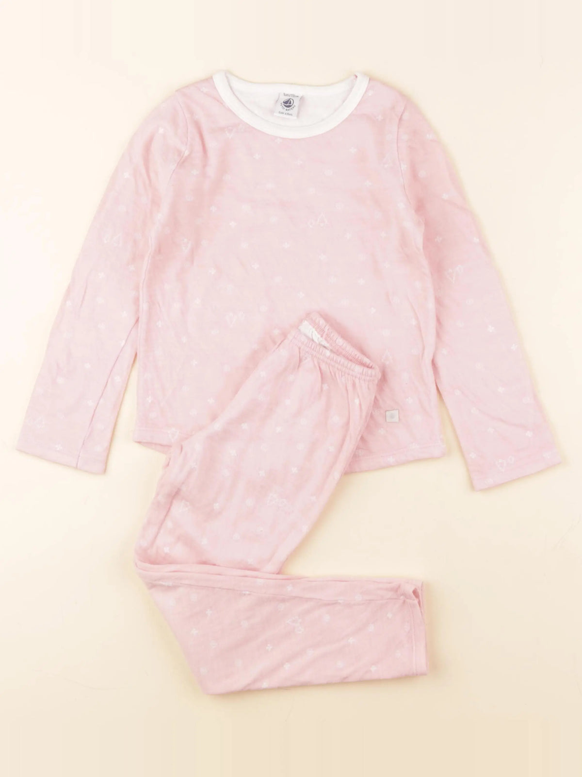 Petit Bateau - pyjama coton rose - 5 ans