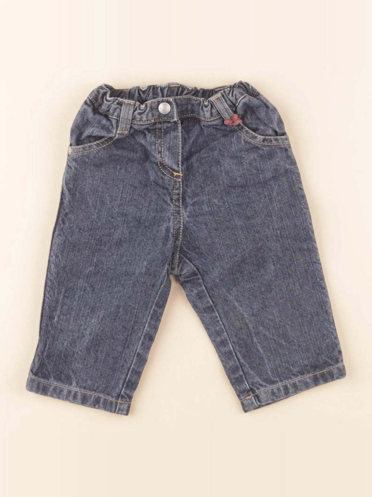 Petit Bateau - jean bleu - 6 mois