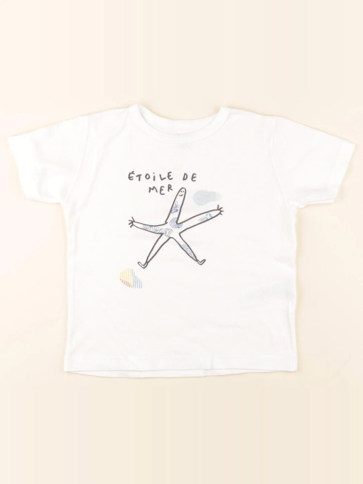 Petit Bateau - tee-shirt blanc - 4 ans