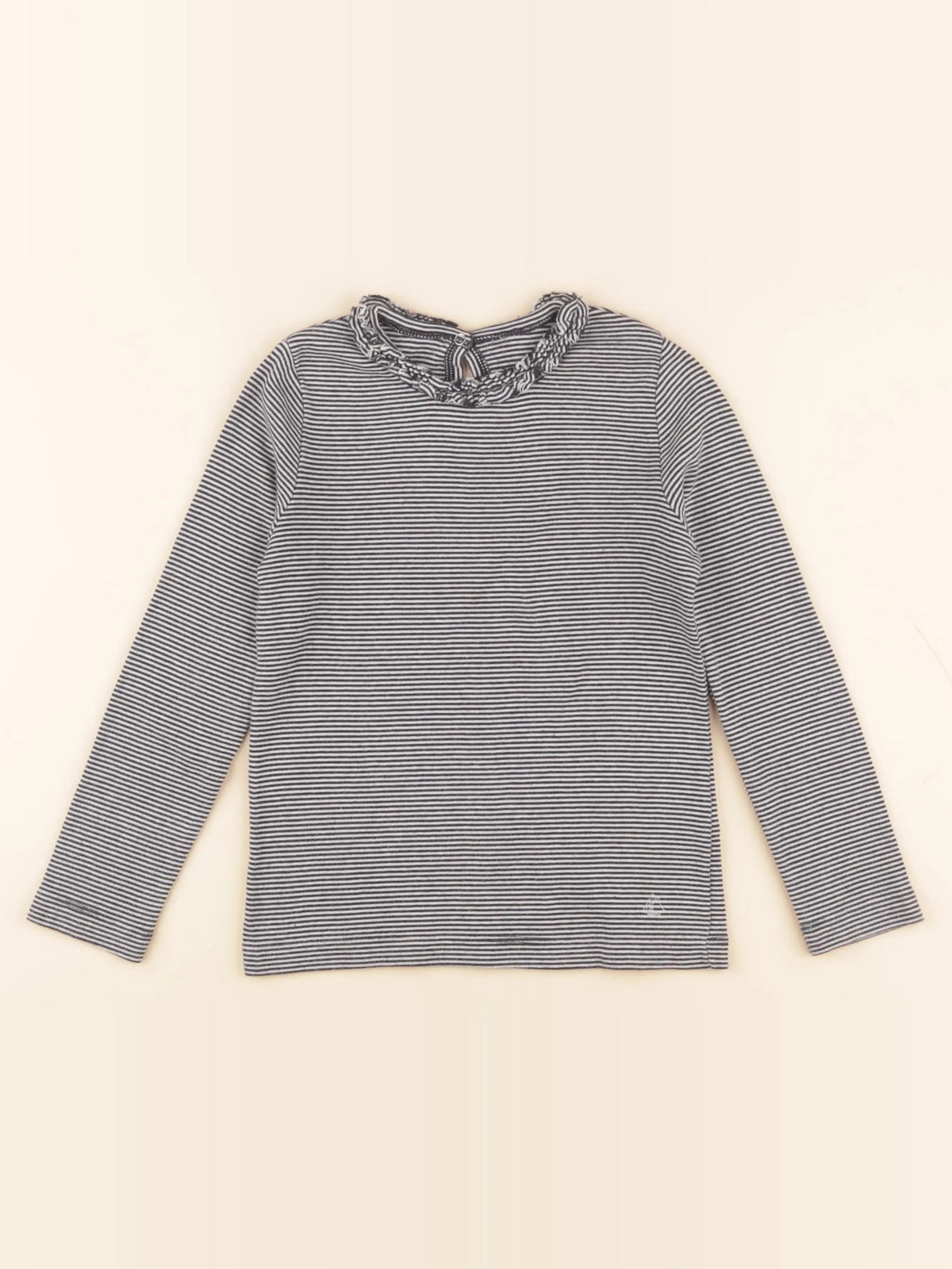 Petit Bateau - tee-shirt bleu - 6 ans