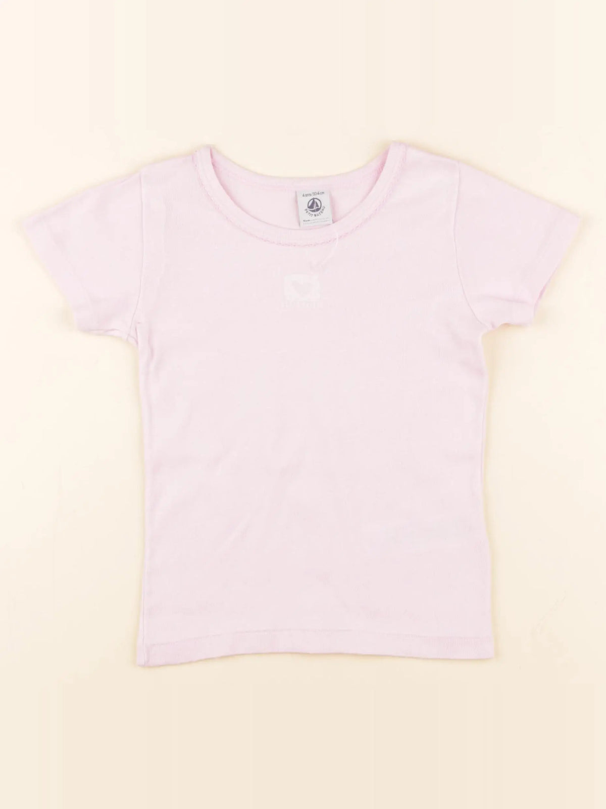 Petit Bateau - maillot de corps rose - 4 ans