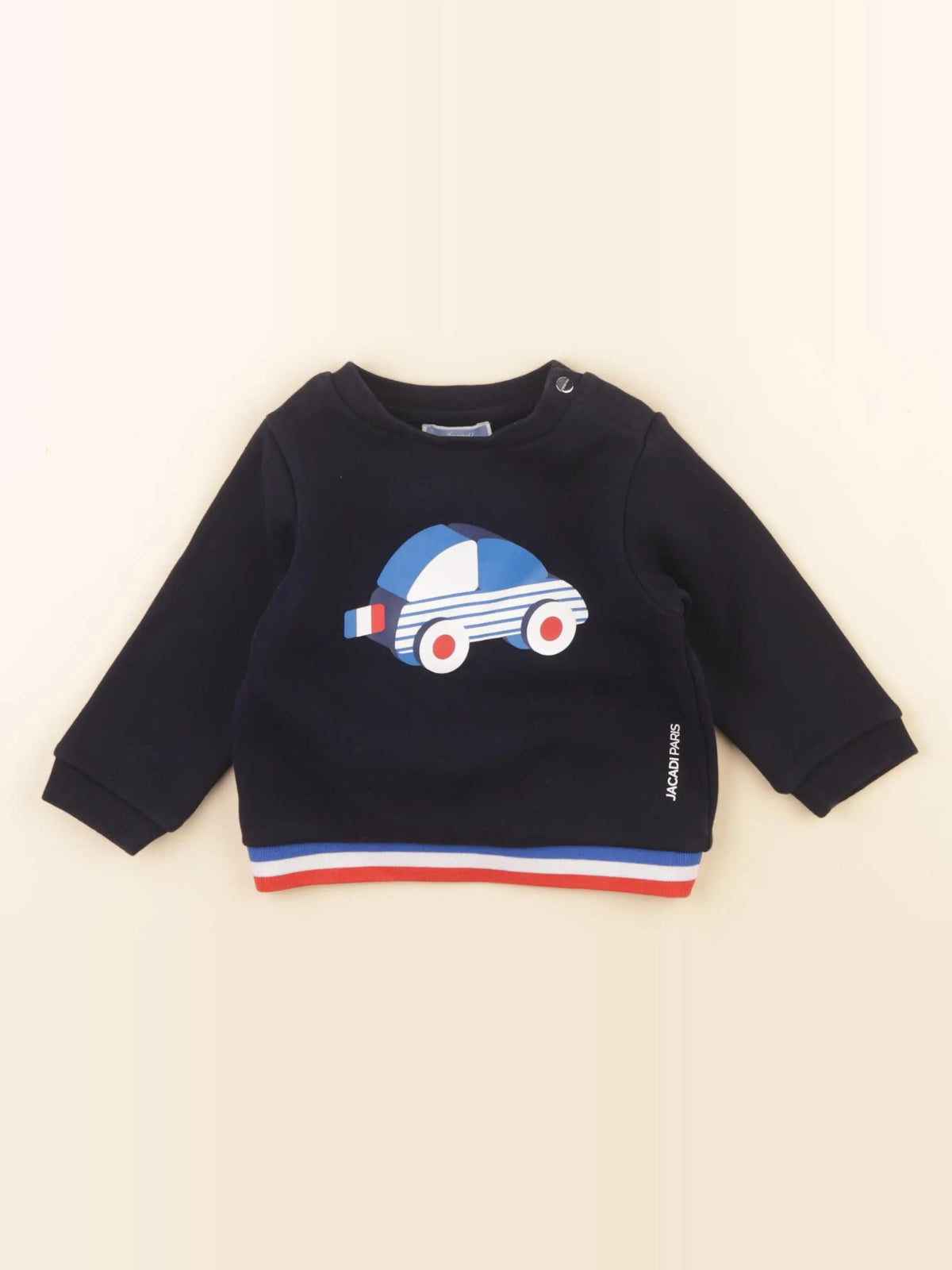 Jacadi - sweat bleu - 12 mois