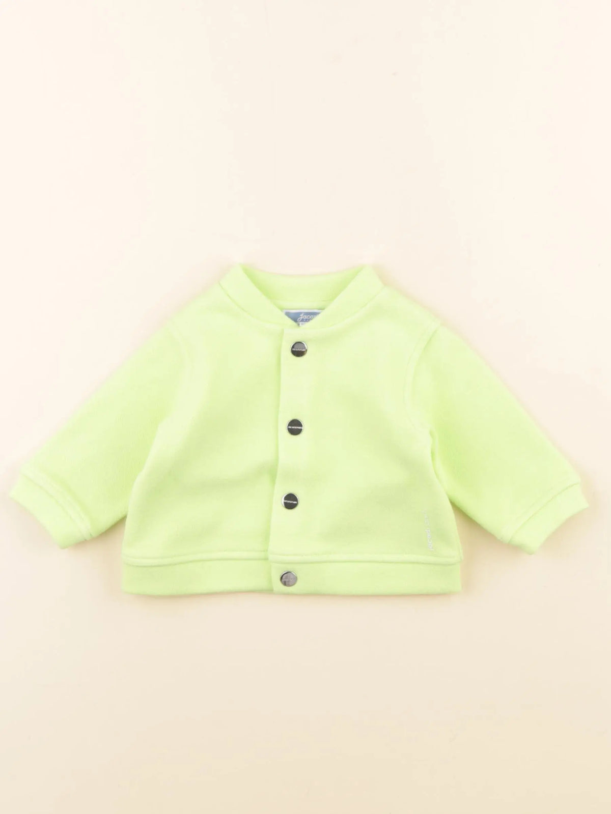 Jacadi - sweat vert fluo - 3 mois