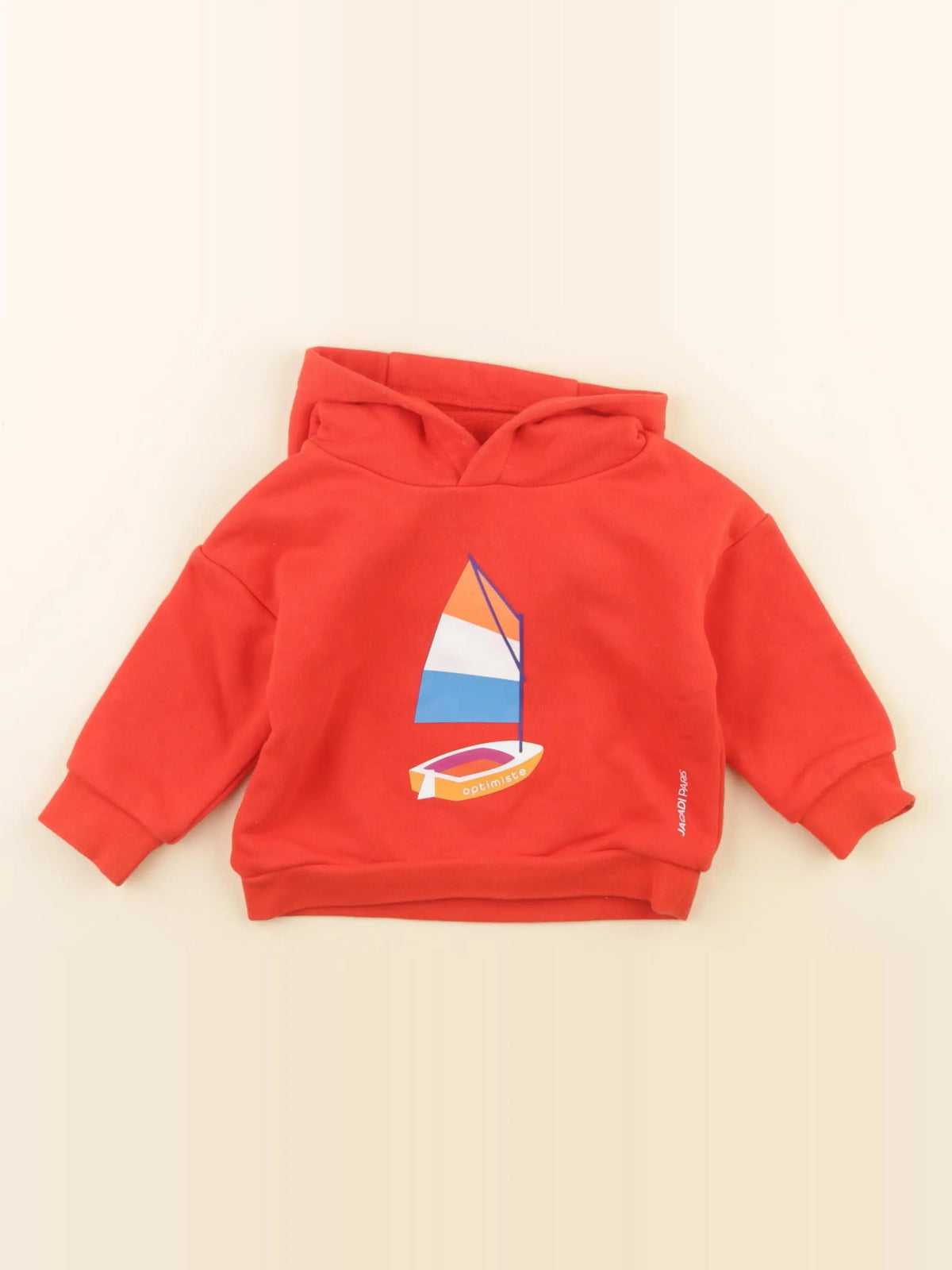 Jacadi - sweat rouge - 12 mois
