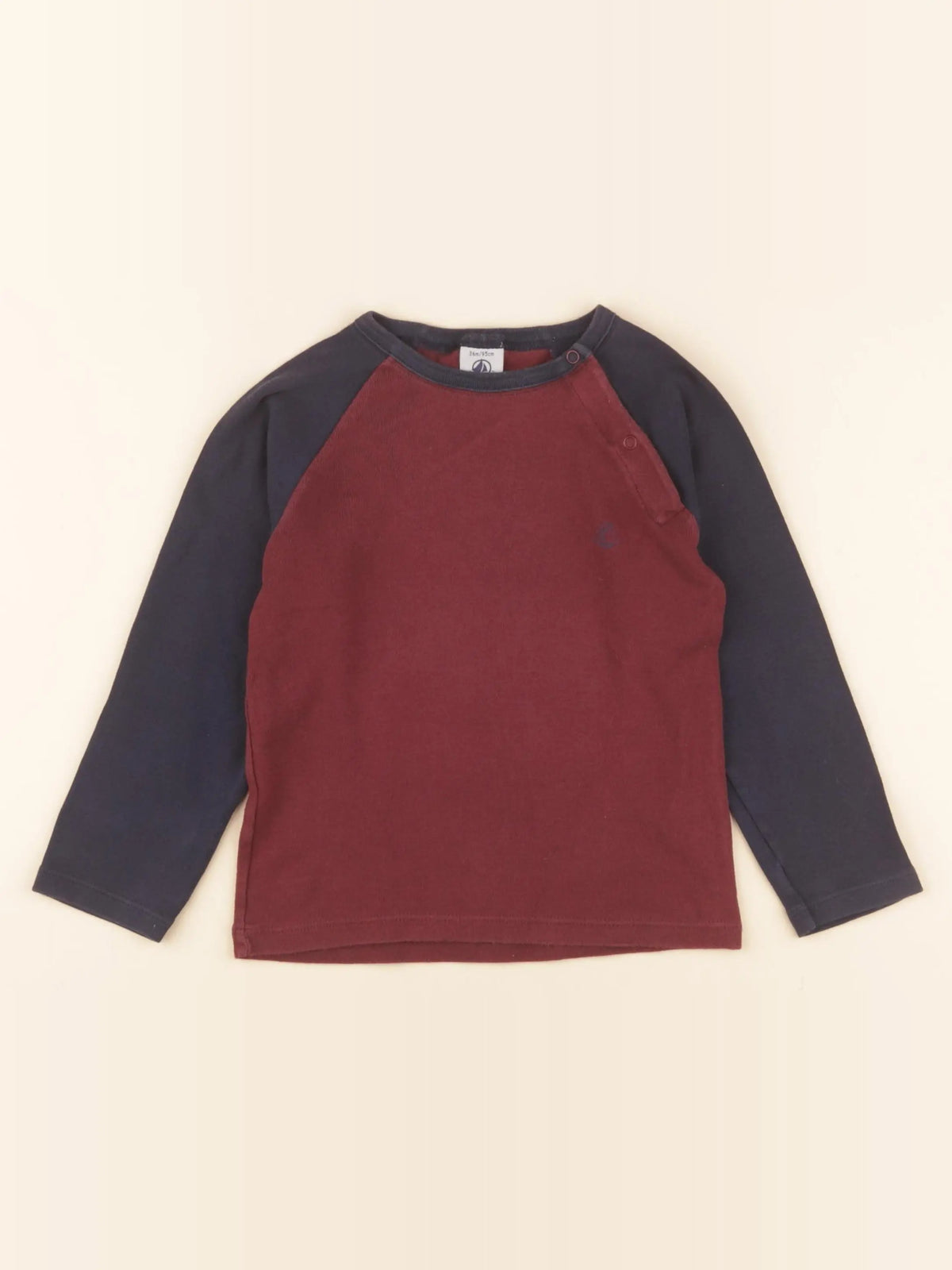 Petit Bateau - tee-shirt rouge - 36 mois