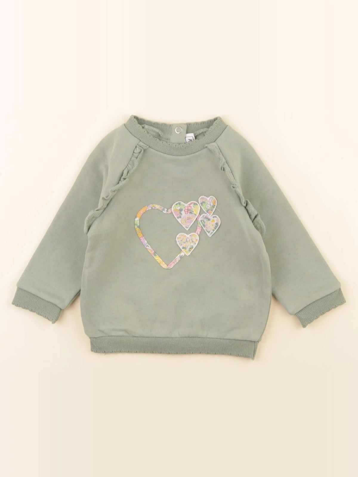 Tartine & Chocolat - sweat vert - 1 an