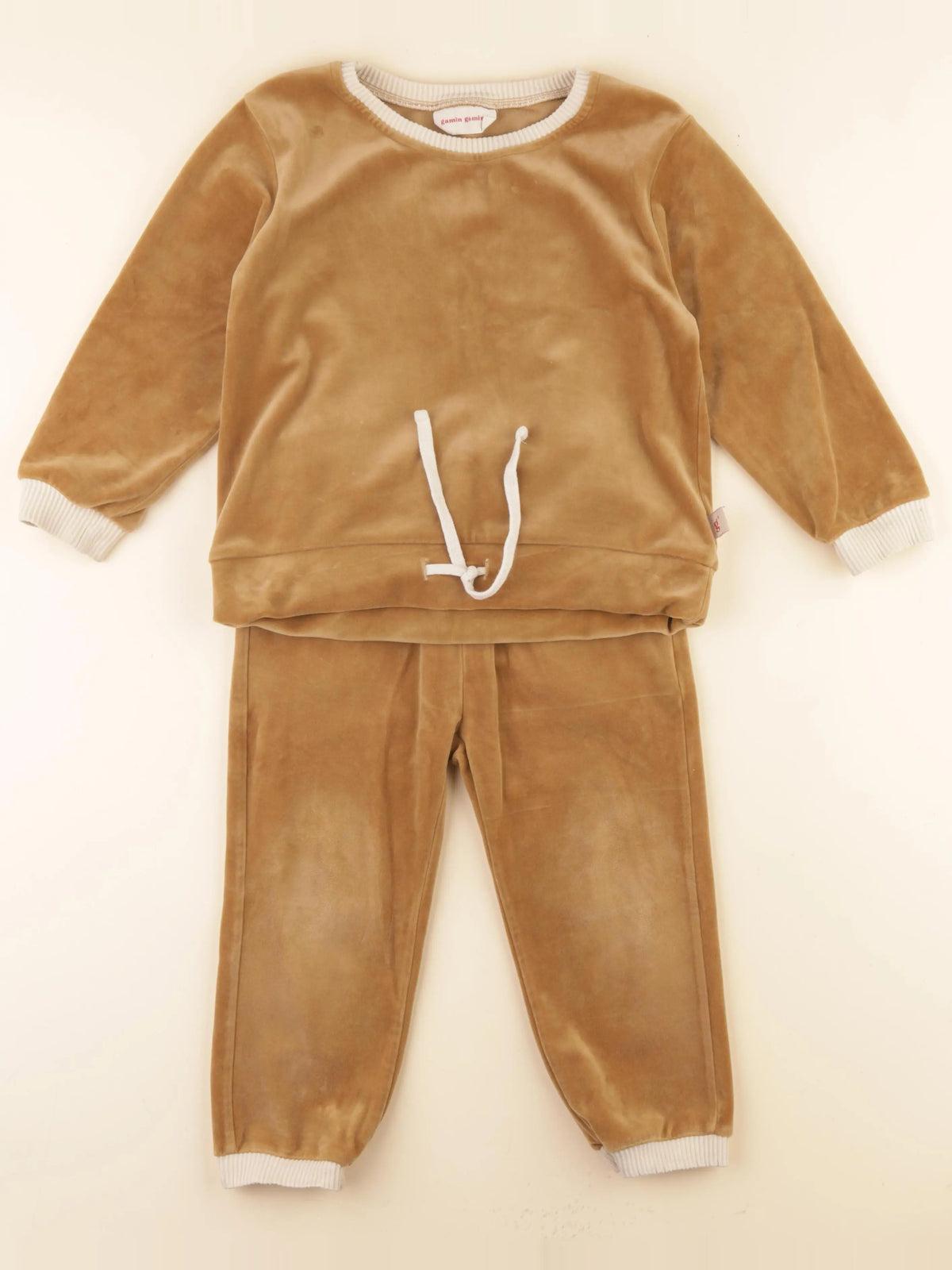 Gamin gamine - ensemble marron - 4 ans
