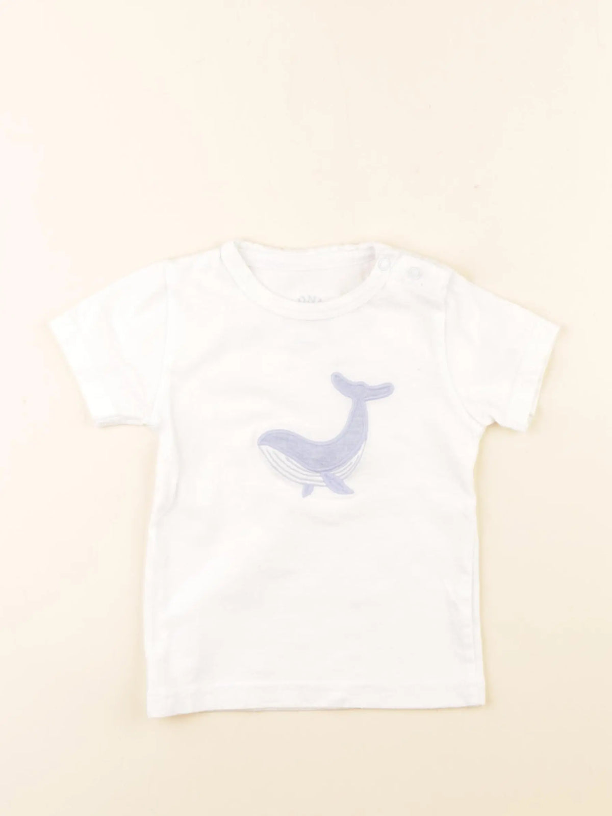 Buissonnière - tee-shirt blanc, bleu - 9/12 mois