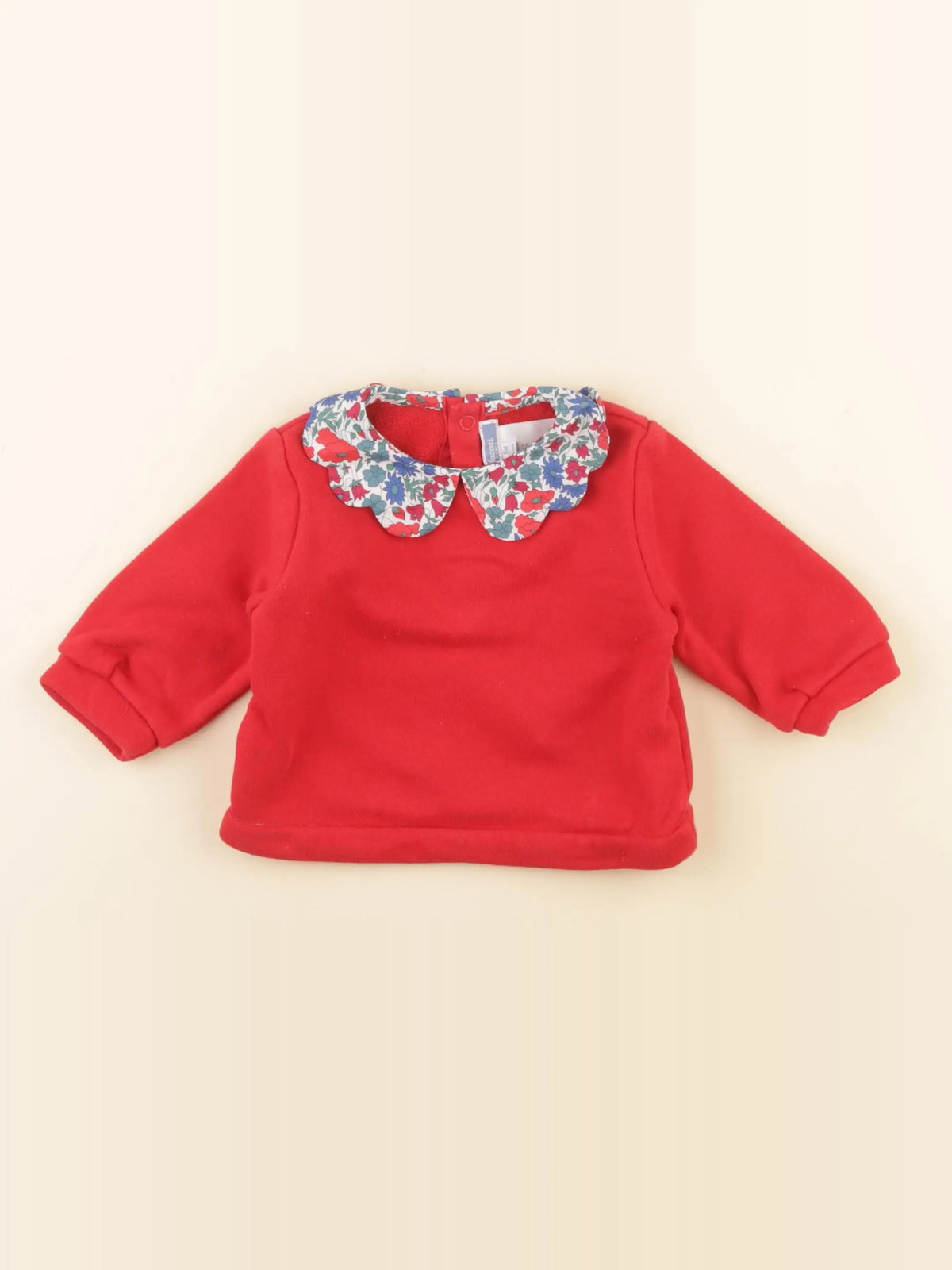 Jacadi - sweat rouge - 6 mois