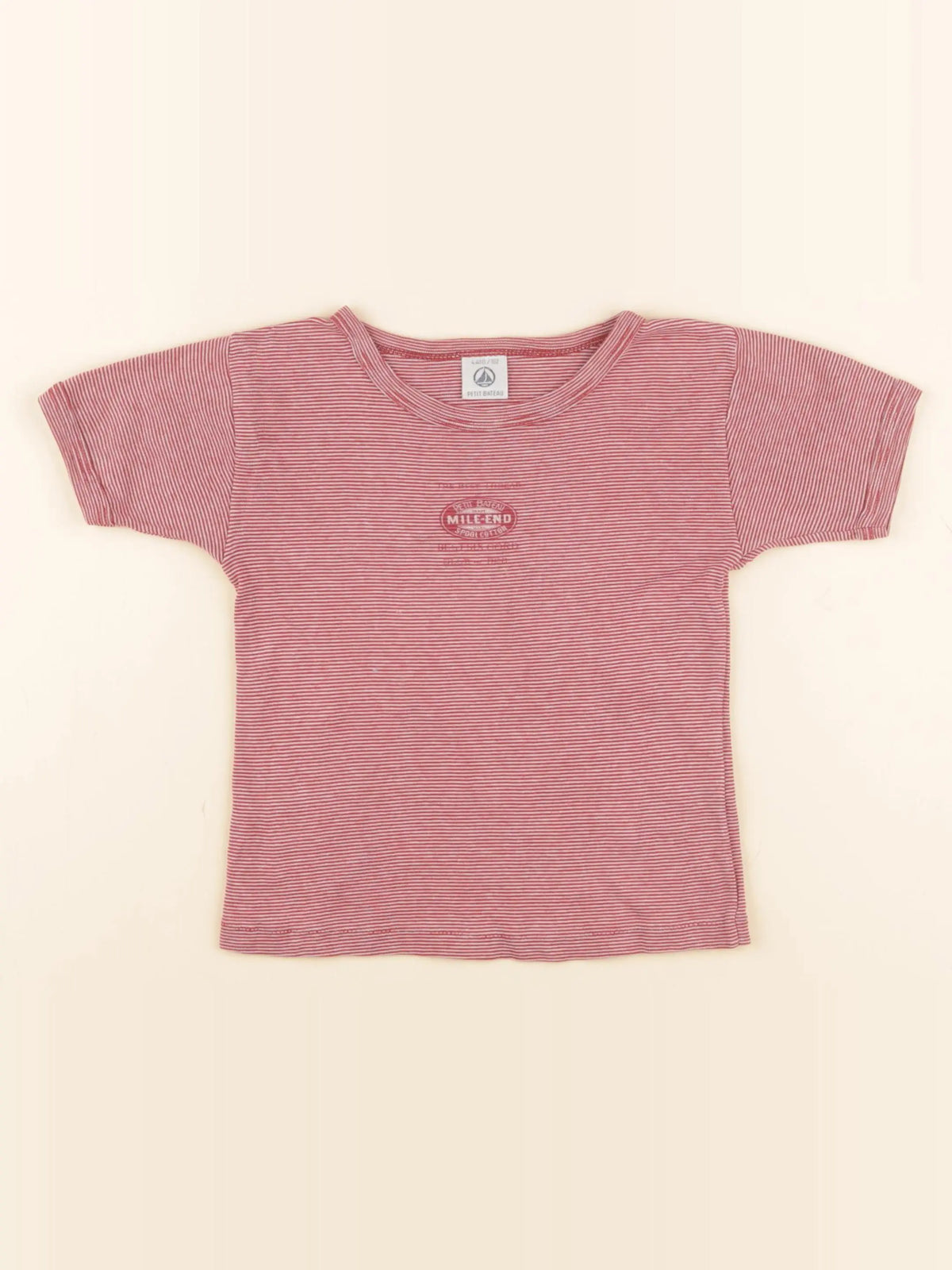 Petit Bateau - maillot de corps rouge - 4 ans