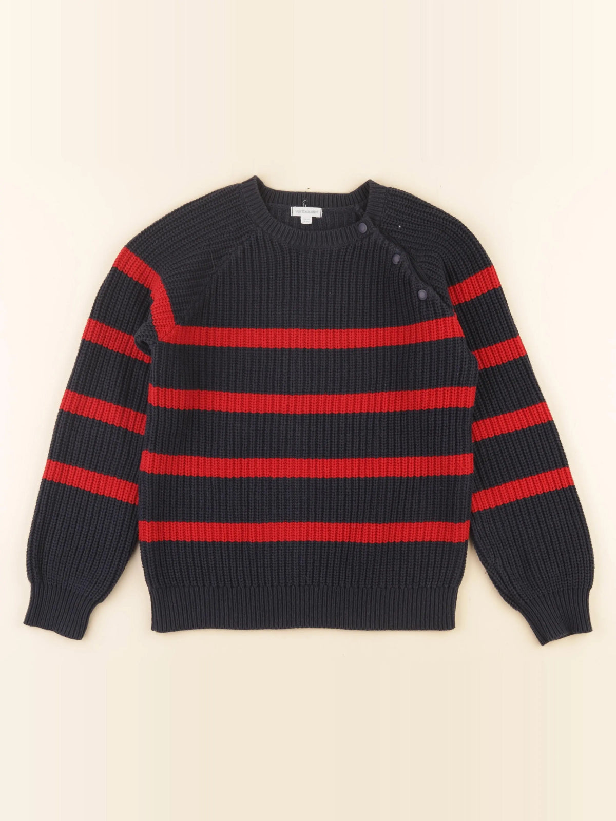 Vertbaudet - pull bleu - 10 ans