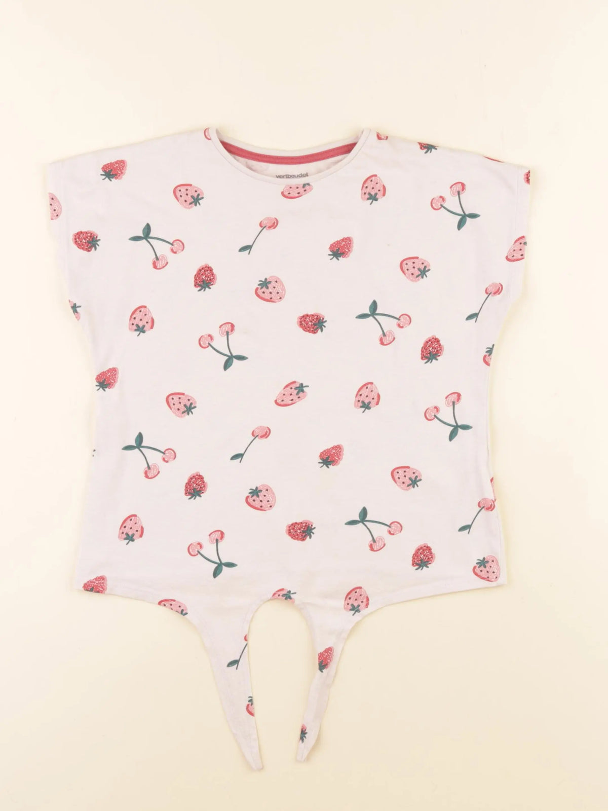 Vertbaudet - tee-shirt rose - 6 ans