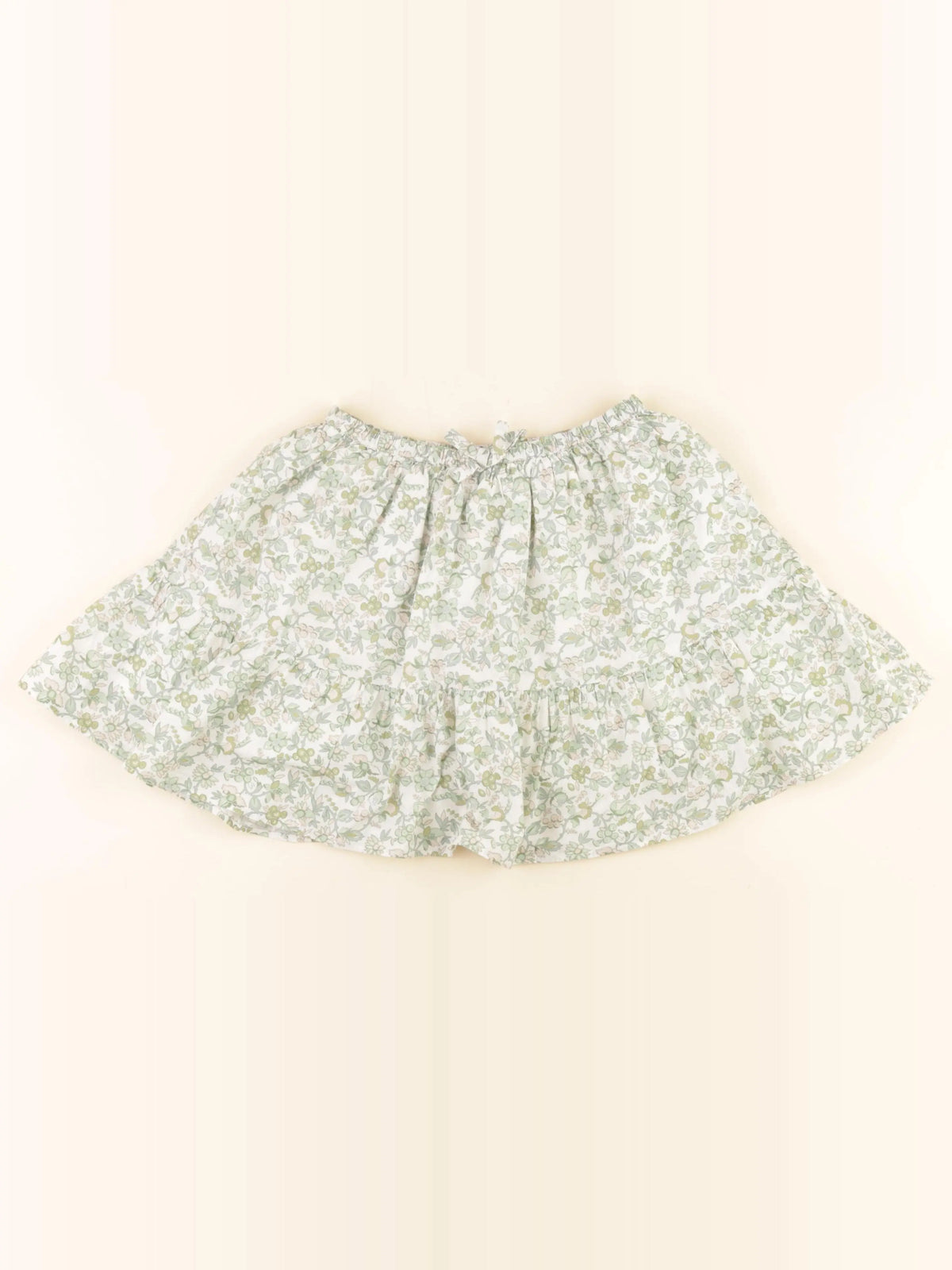 Cyrillus - jupe vert, blanc - 6 ans
