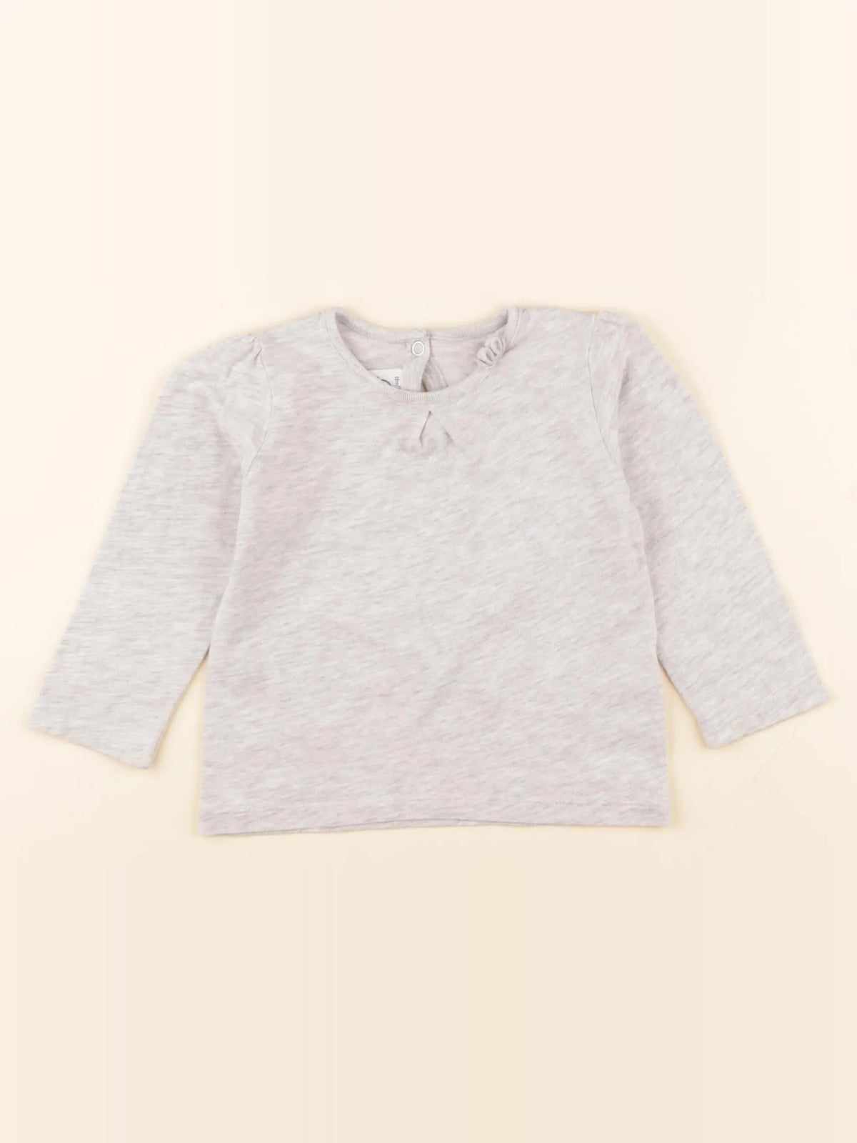 Petit Bateau - tee-shirt gris - 18 mois