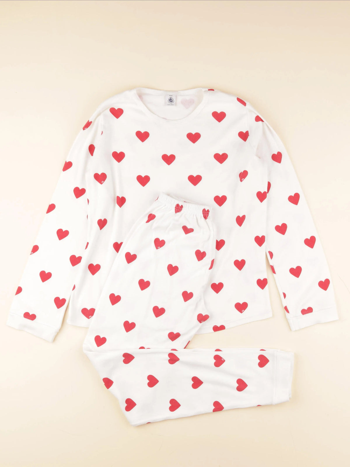 Petit Bateau - pyjama coton blanc - 14 ans