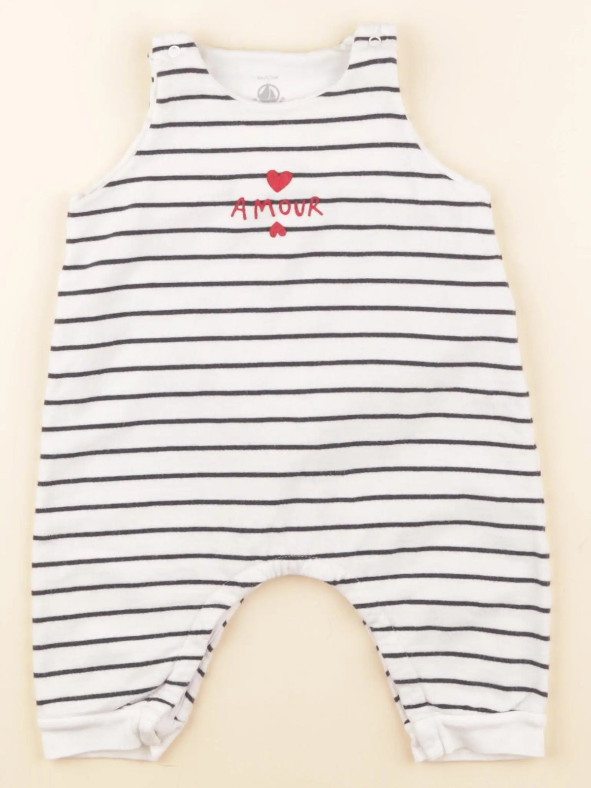 Petit Bateau - combinaison blanc - 6 mois