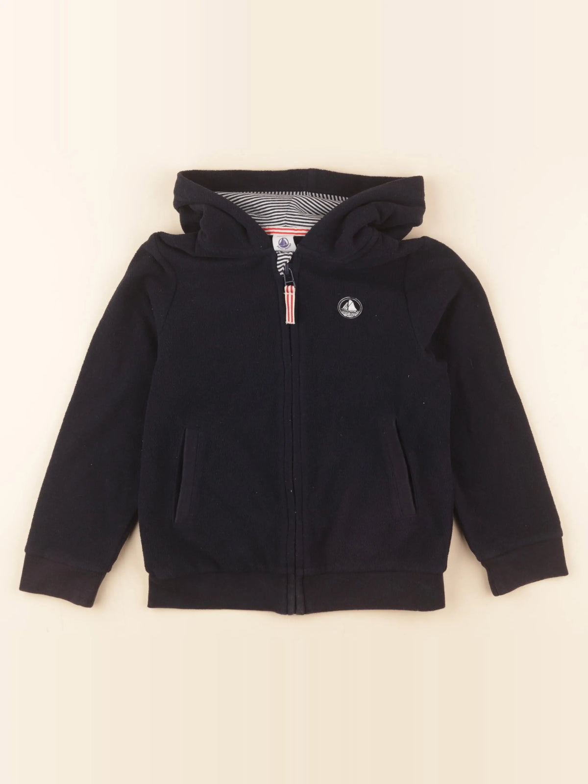 Petit Bateau - polaire bleu - 6 ans