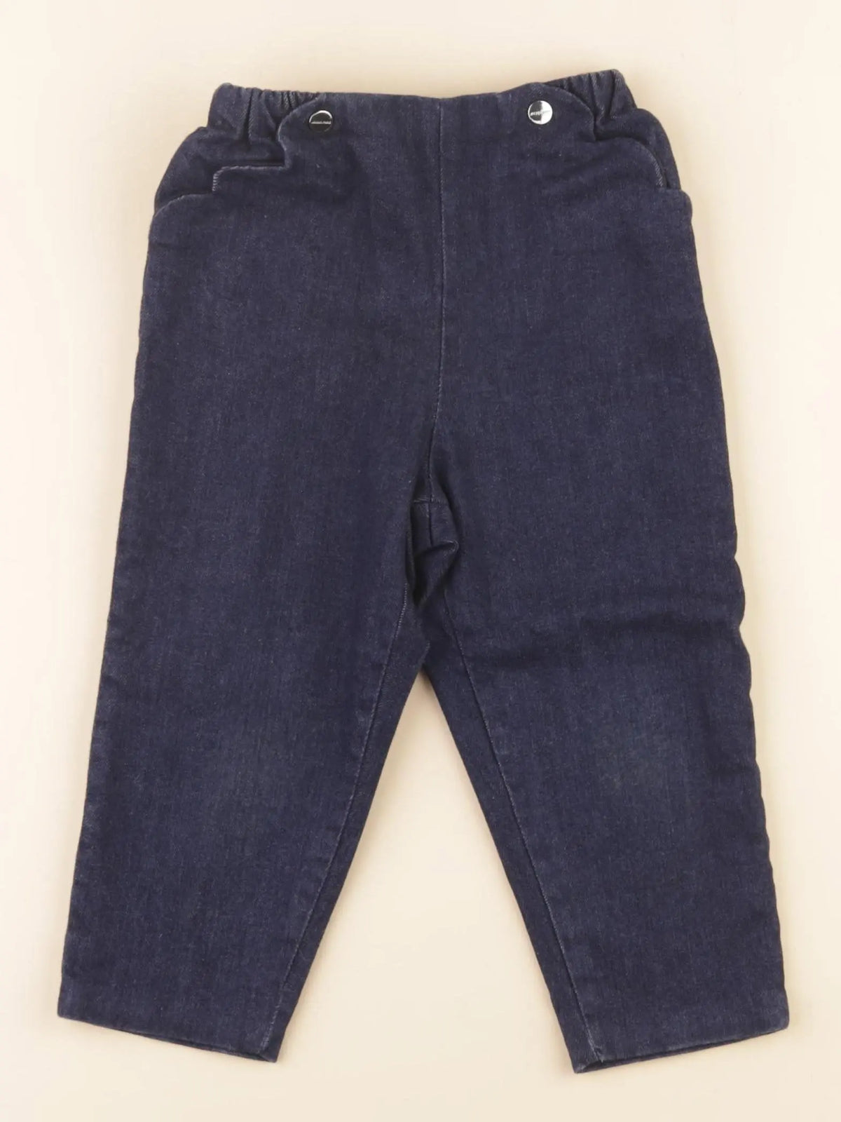 Jacadi - jean doublé bleu - 24 mois