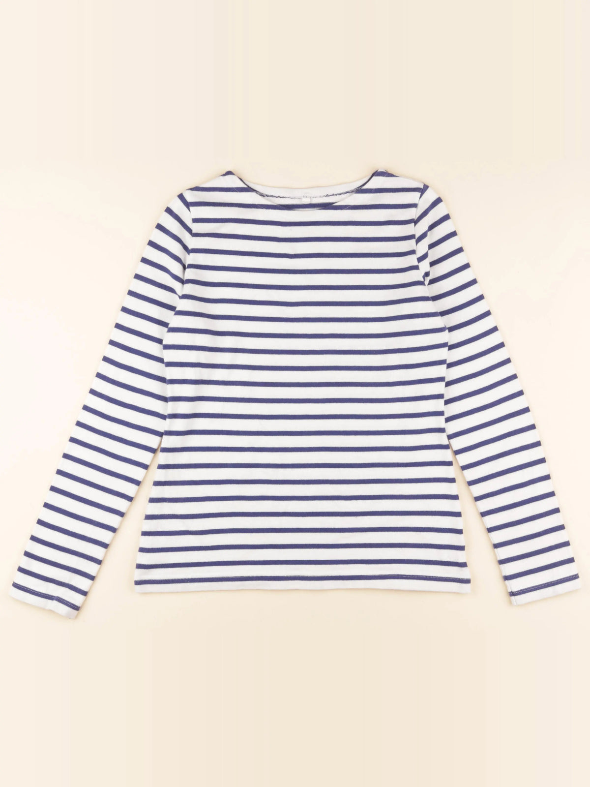 Petit Bateau - tee-shirt blanc, bleu - 14 ans