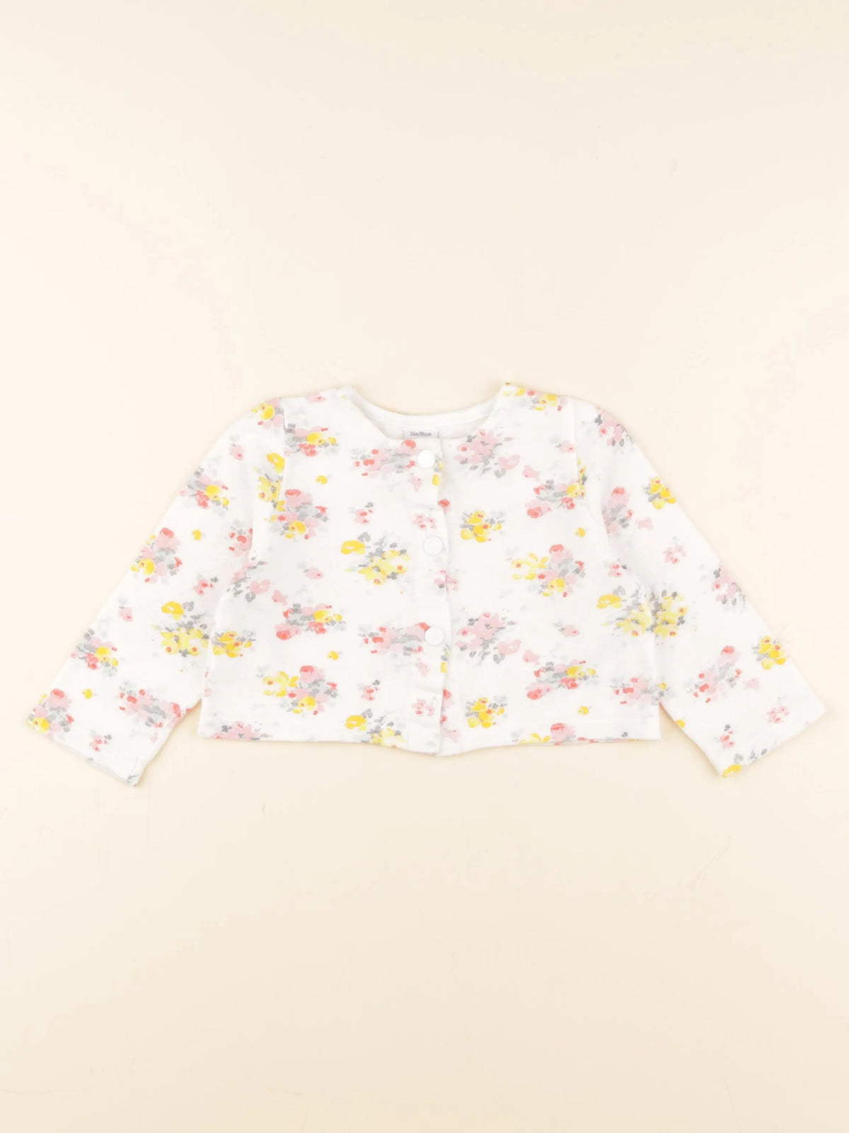Petit Bateau - gilet blanc, multicolore - 24 mois
