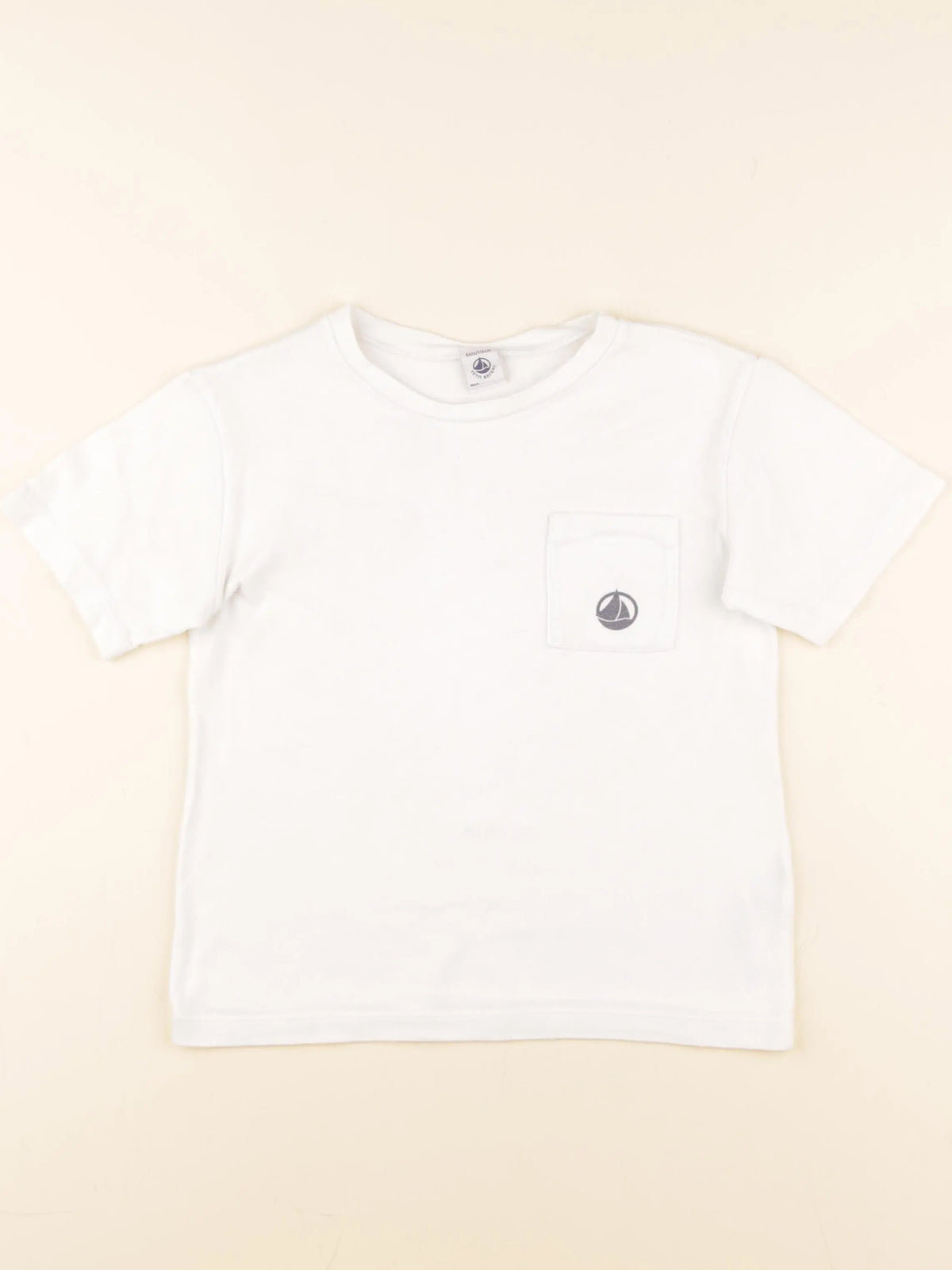 Petit Bateau - tee-shirt blanc - 6 ans