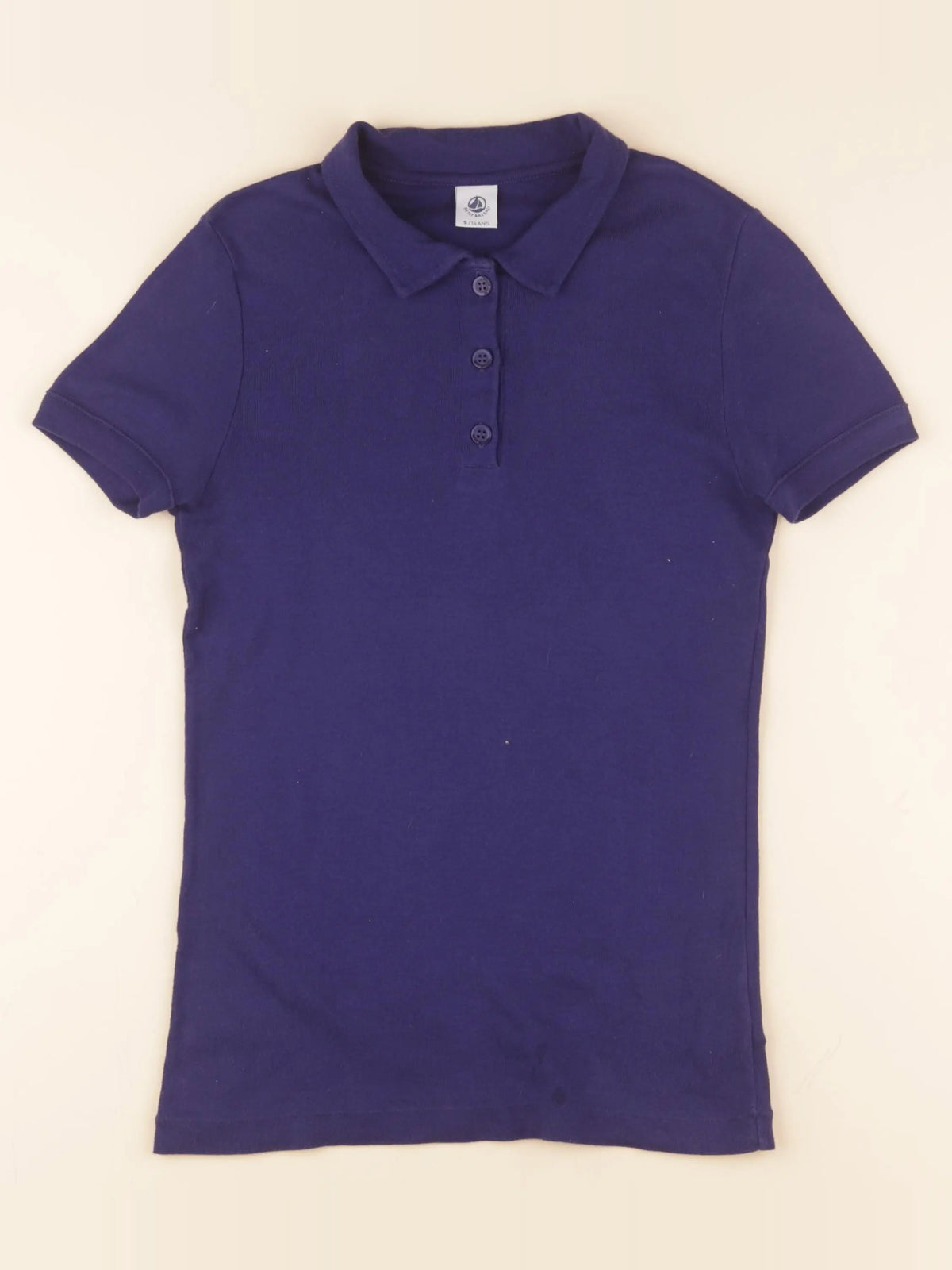 Petit Bateau - polo bleu - 14 ans
