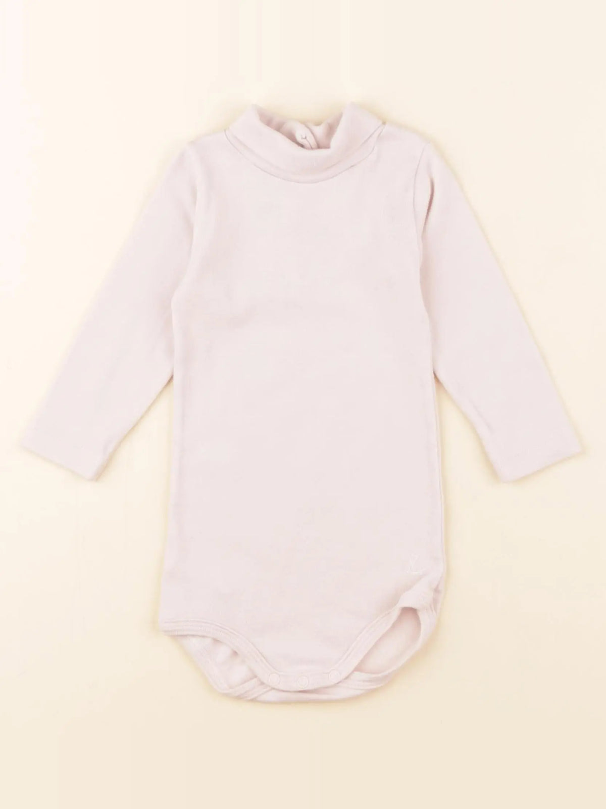 Petit Bateau - body à col rose - 6 mois