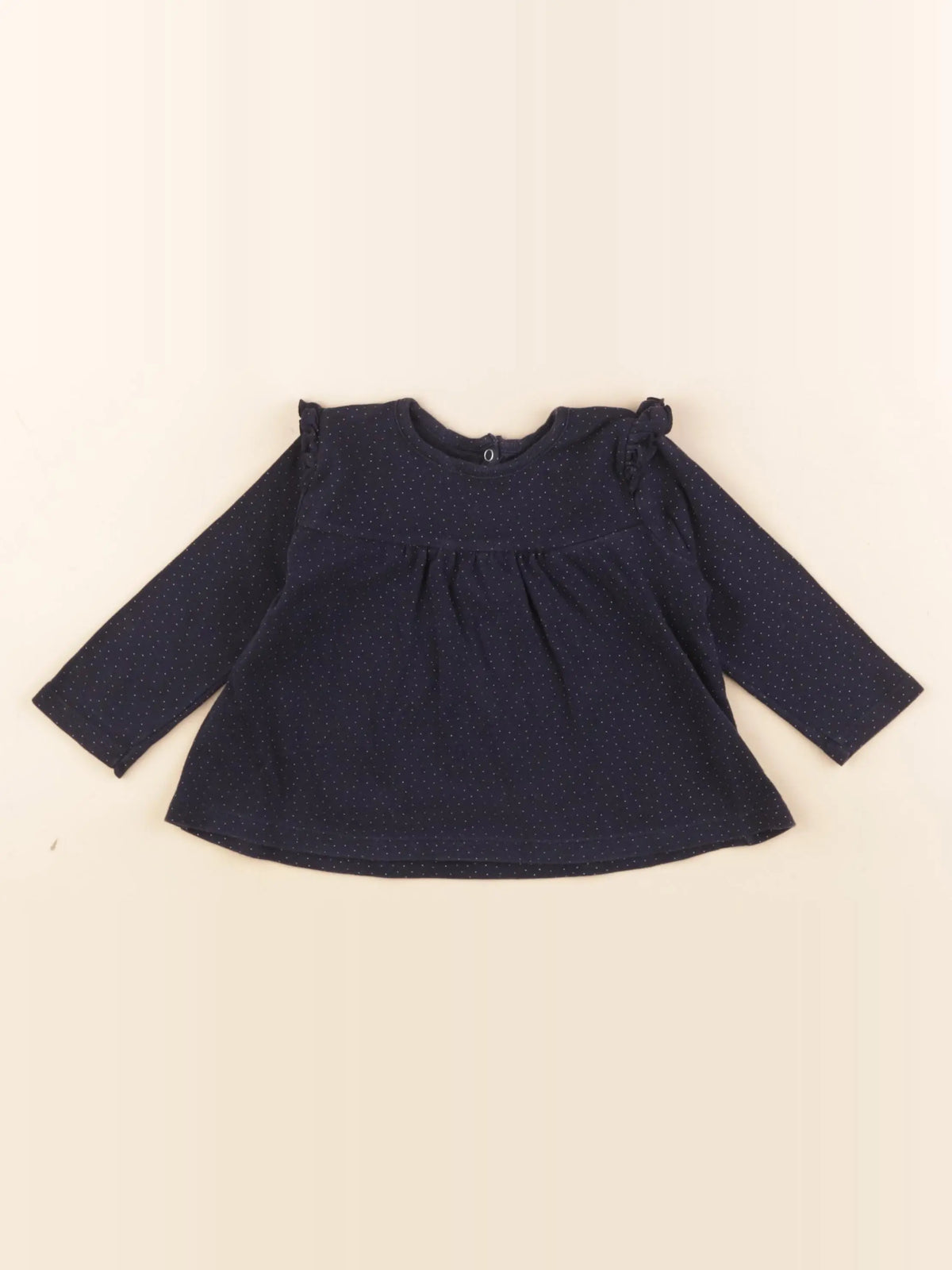 Petit Bateau - tee-shirt bleu - 12 mois