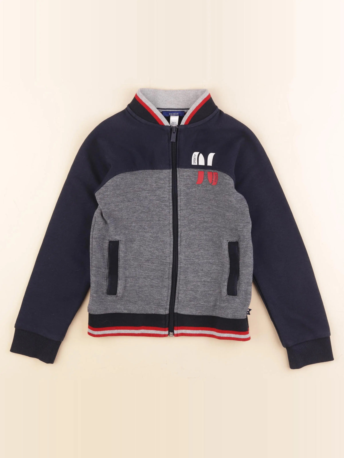 Okaidi - sweat bleu - 8 ans