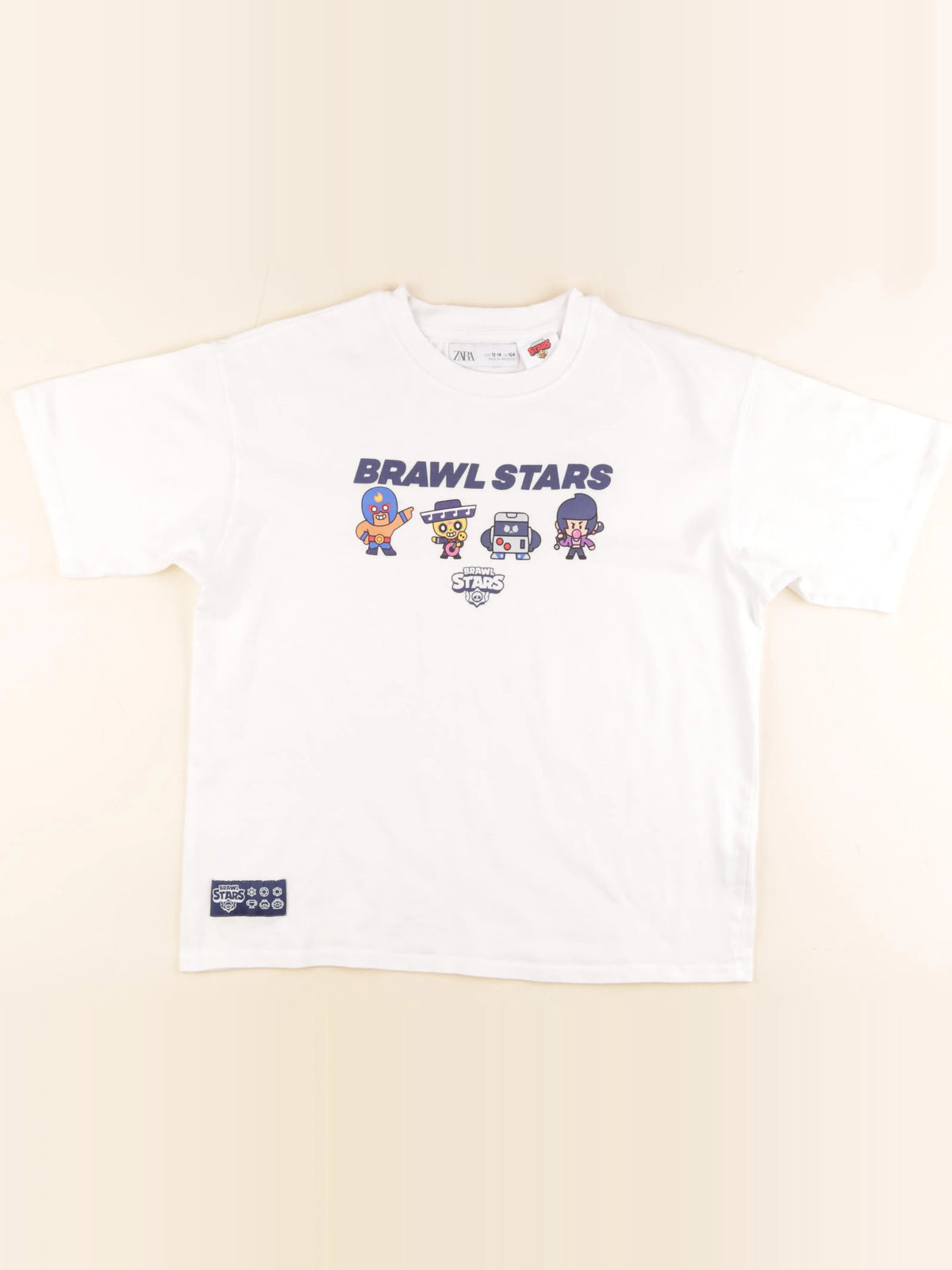 Zara - tee-shirt imprimé au dos blanc - 13/14 ans